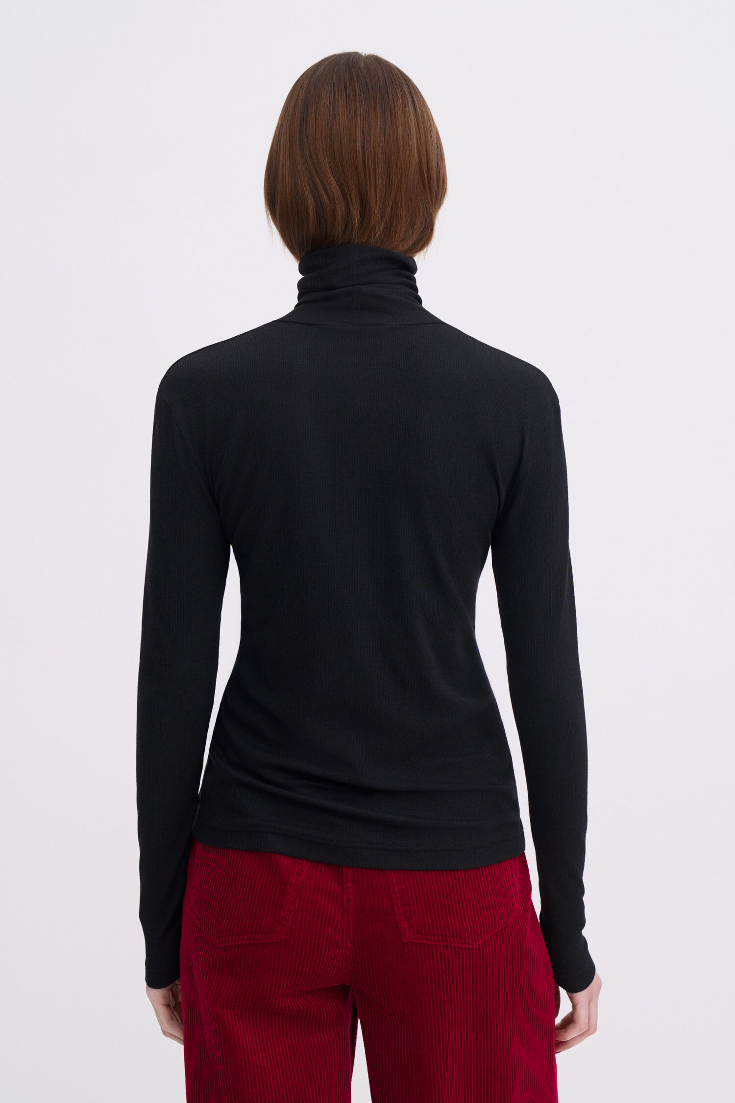 Rib Turtleneck Top