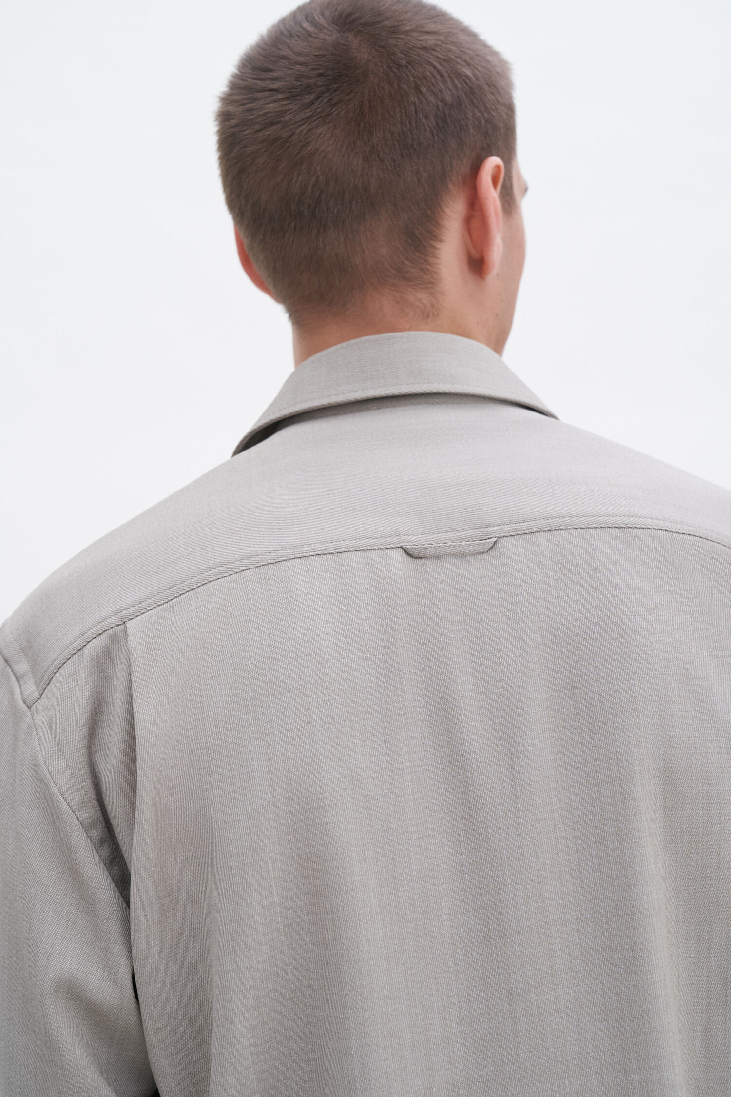 Boxy Wool Twill Shirt