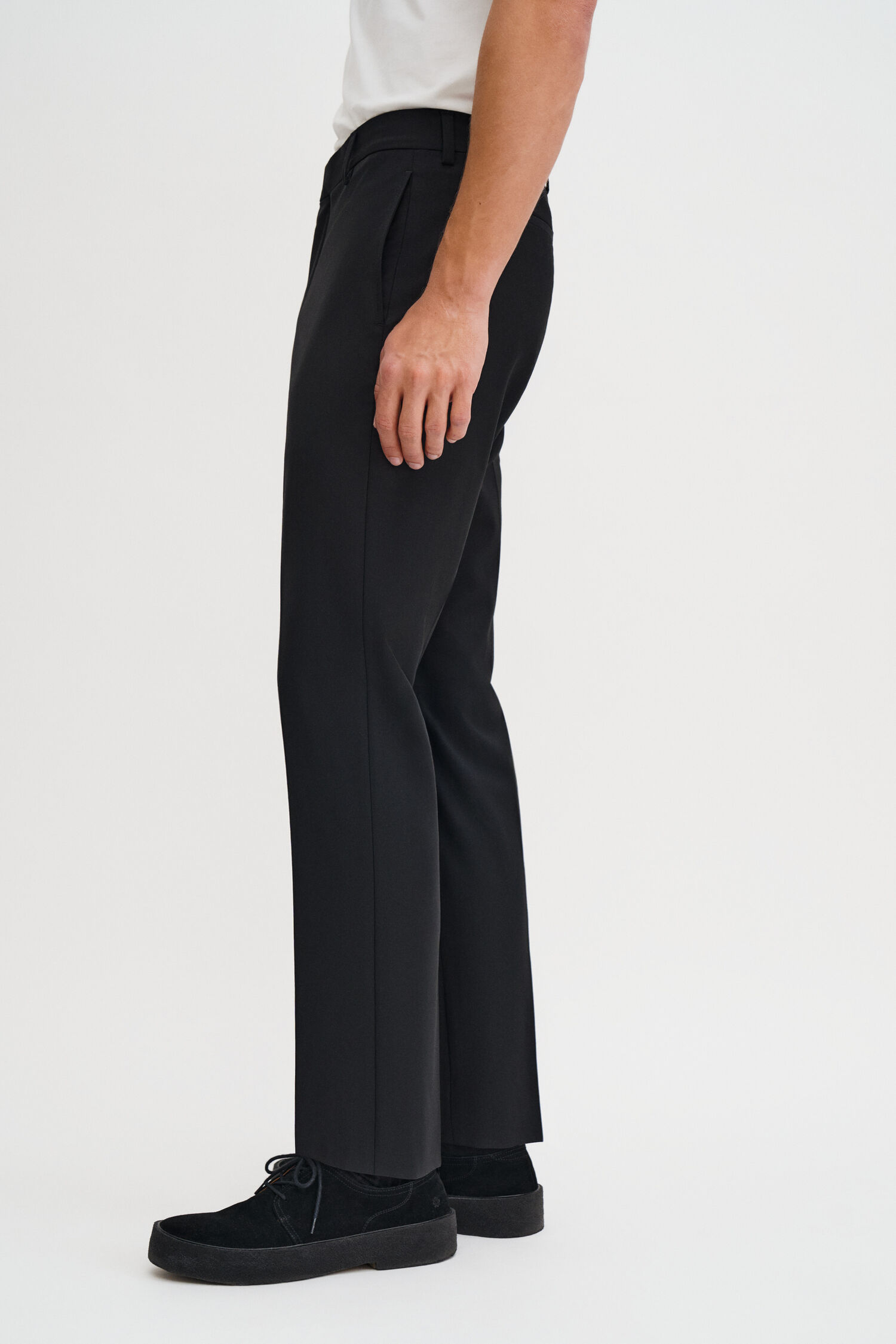 Slim Tapered Wool Trousers