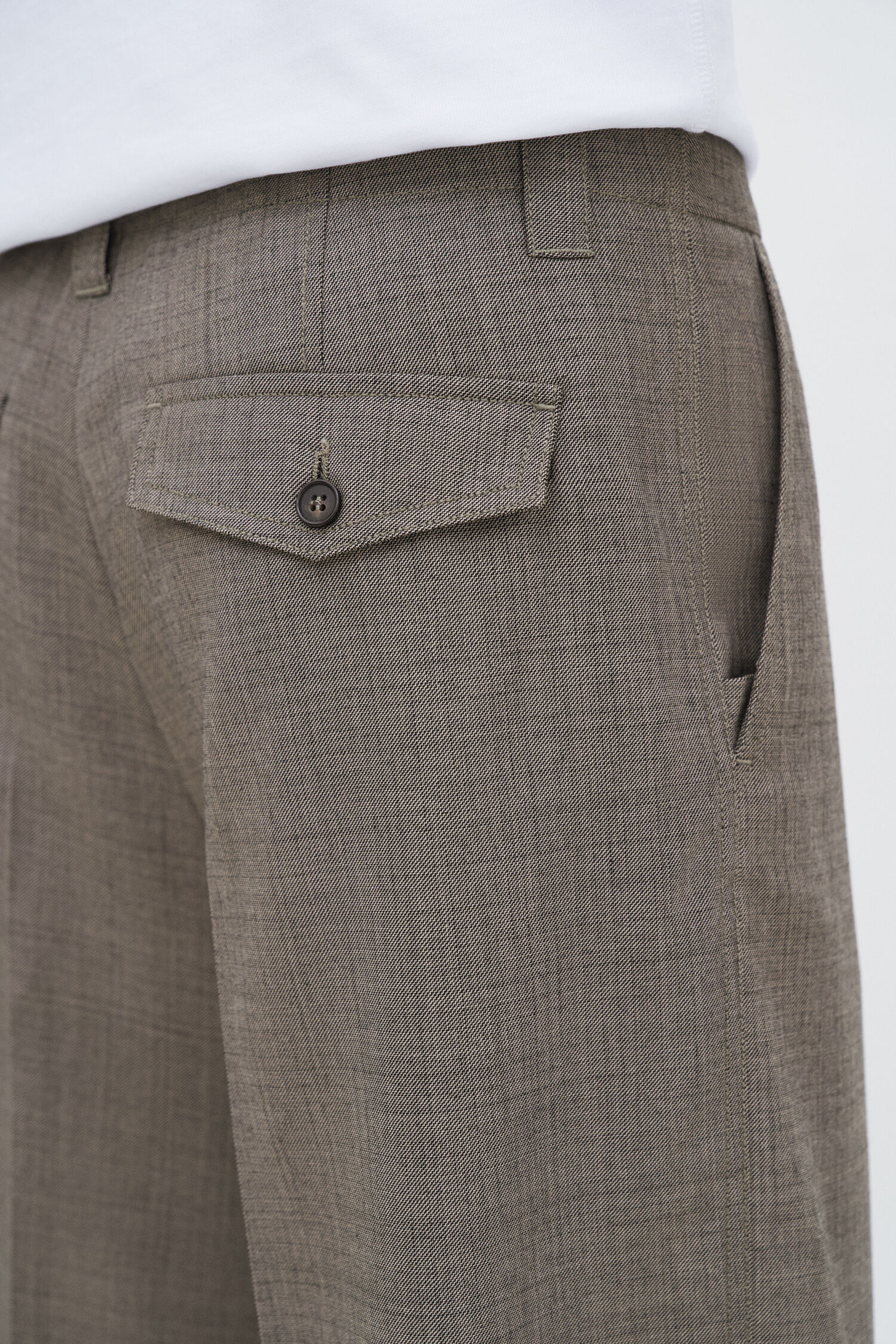 Wool Blend Tailored Short