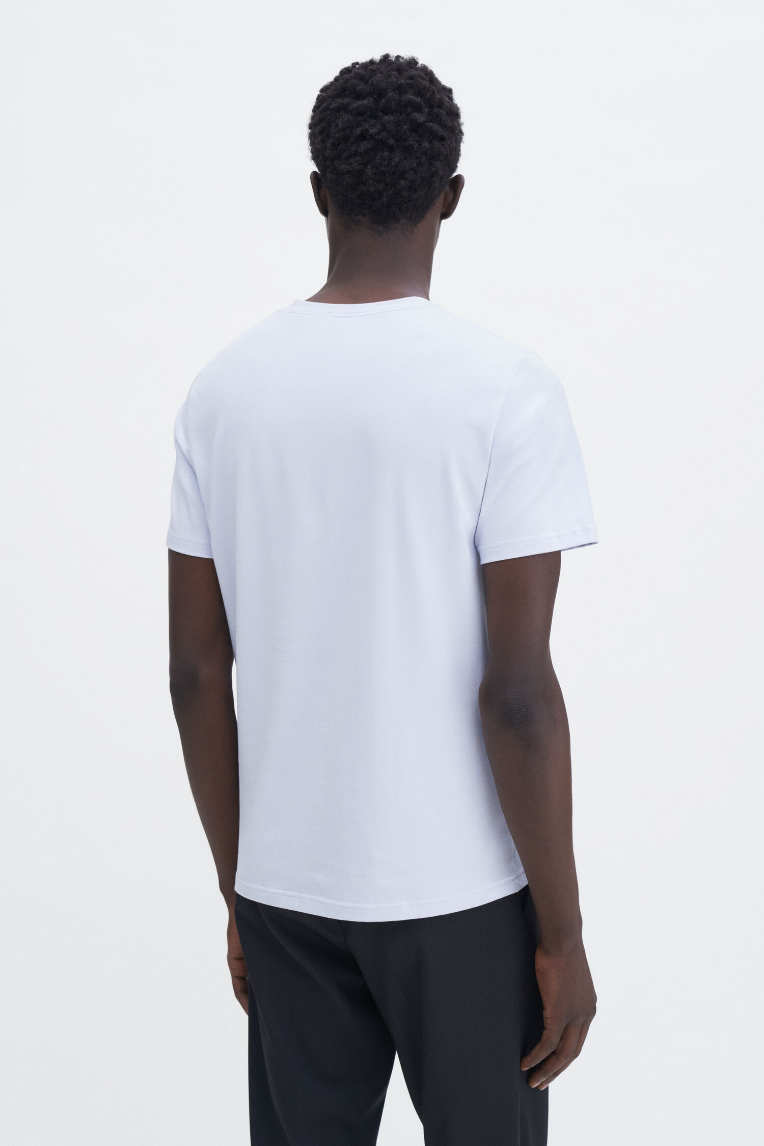 Stretch Cotton Tee - Mist Blue | Filippa K