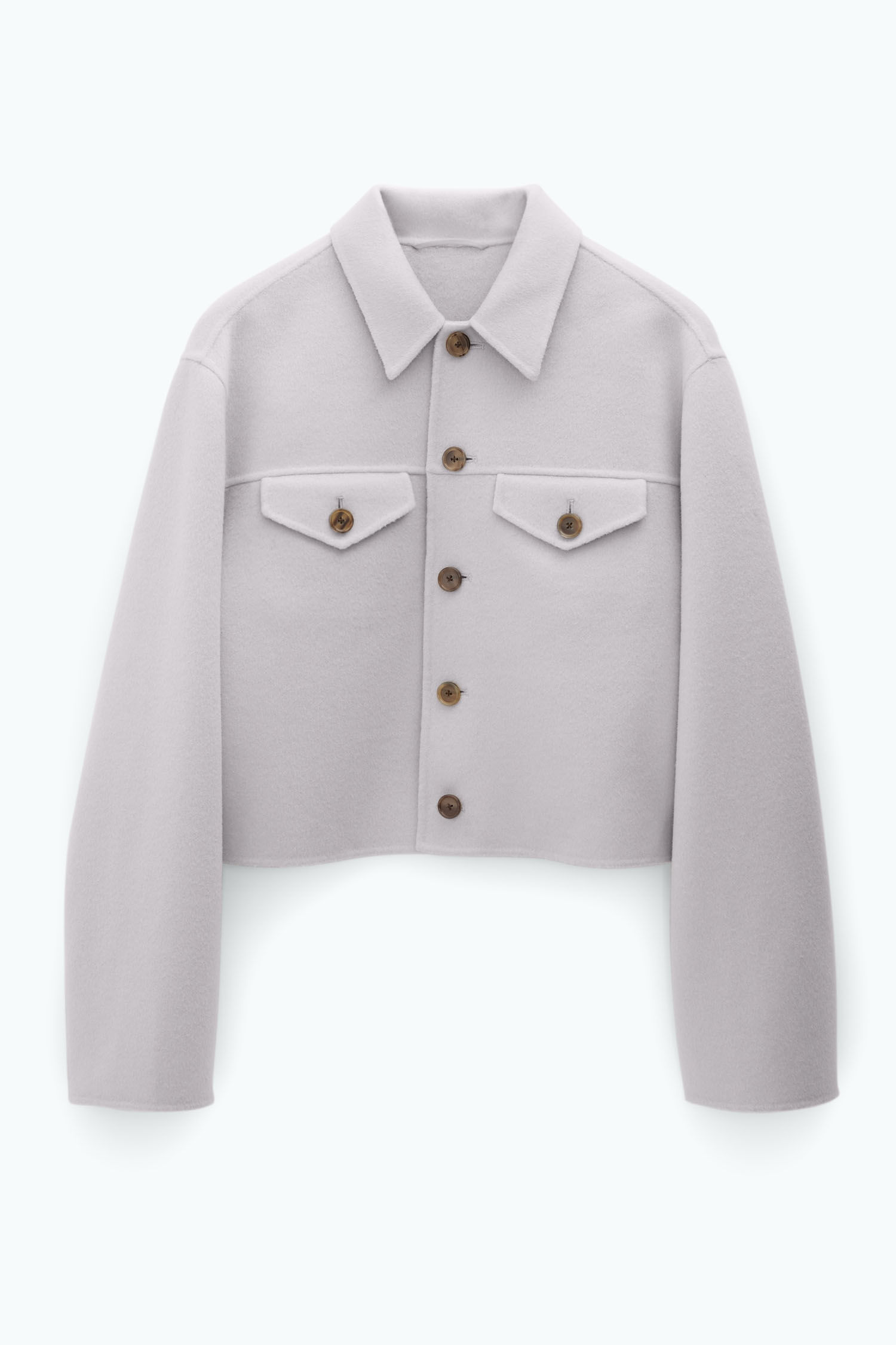 Short Wool Cashmere Jacket