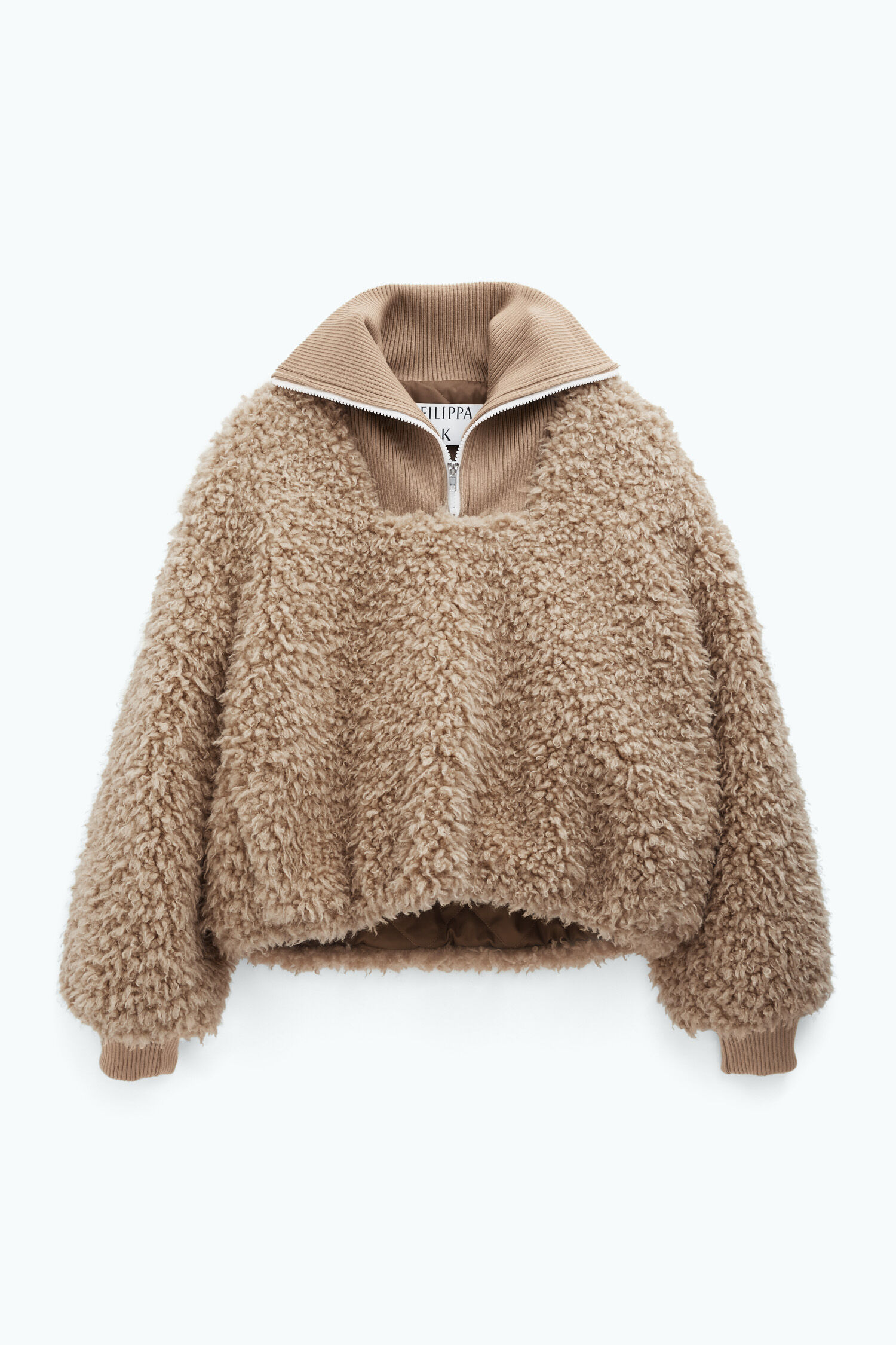 Faux fur fleece jacket on sale