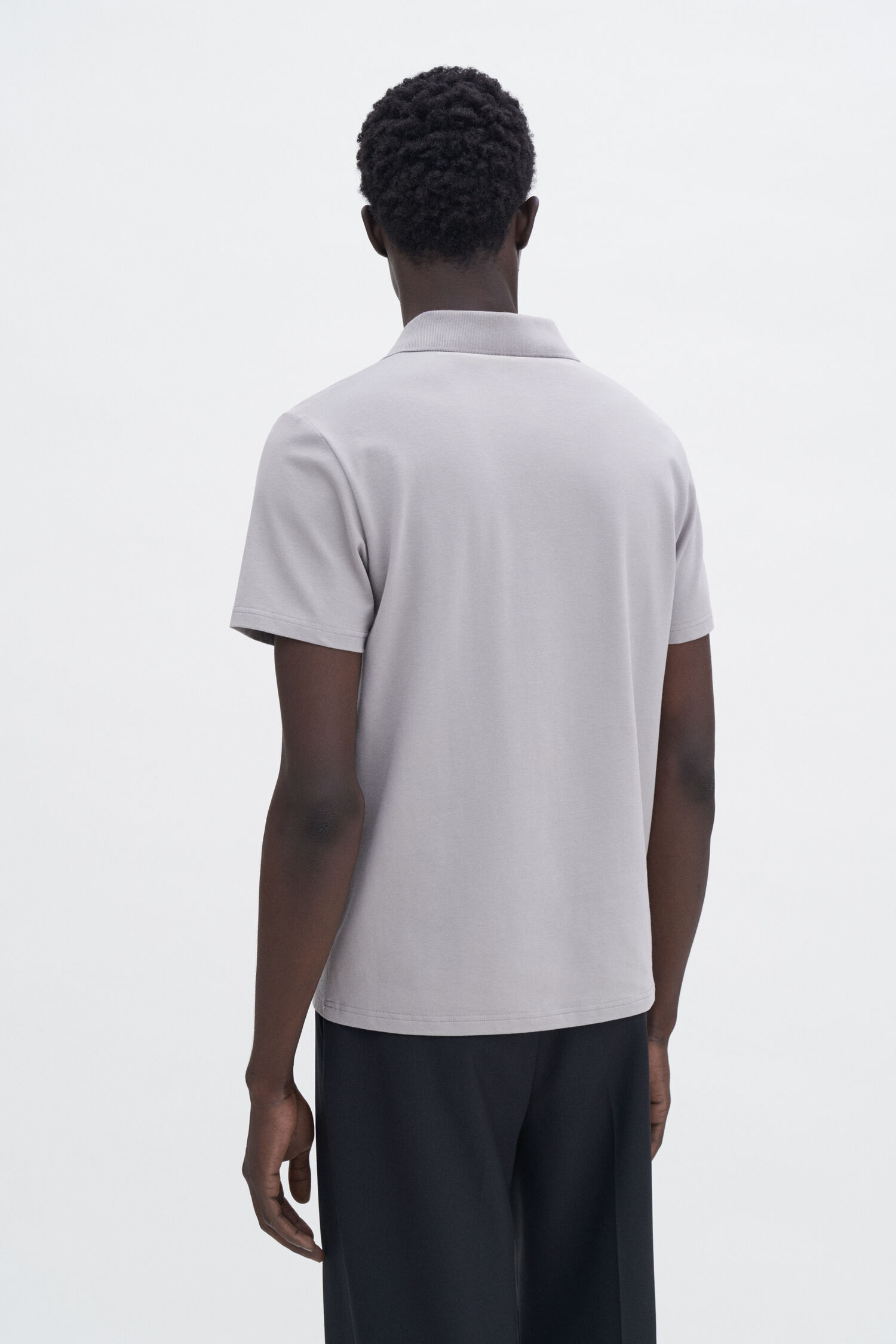 Stretch Cotton Polo T-Shirt
