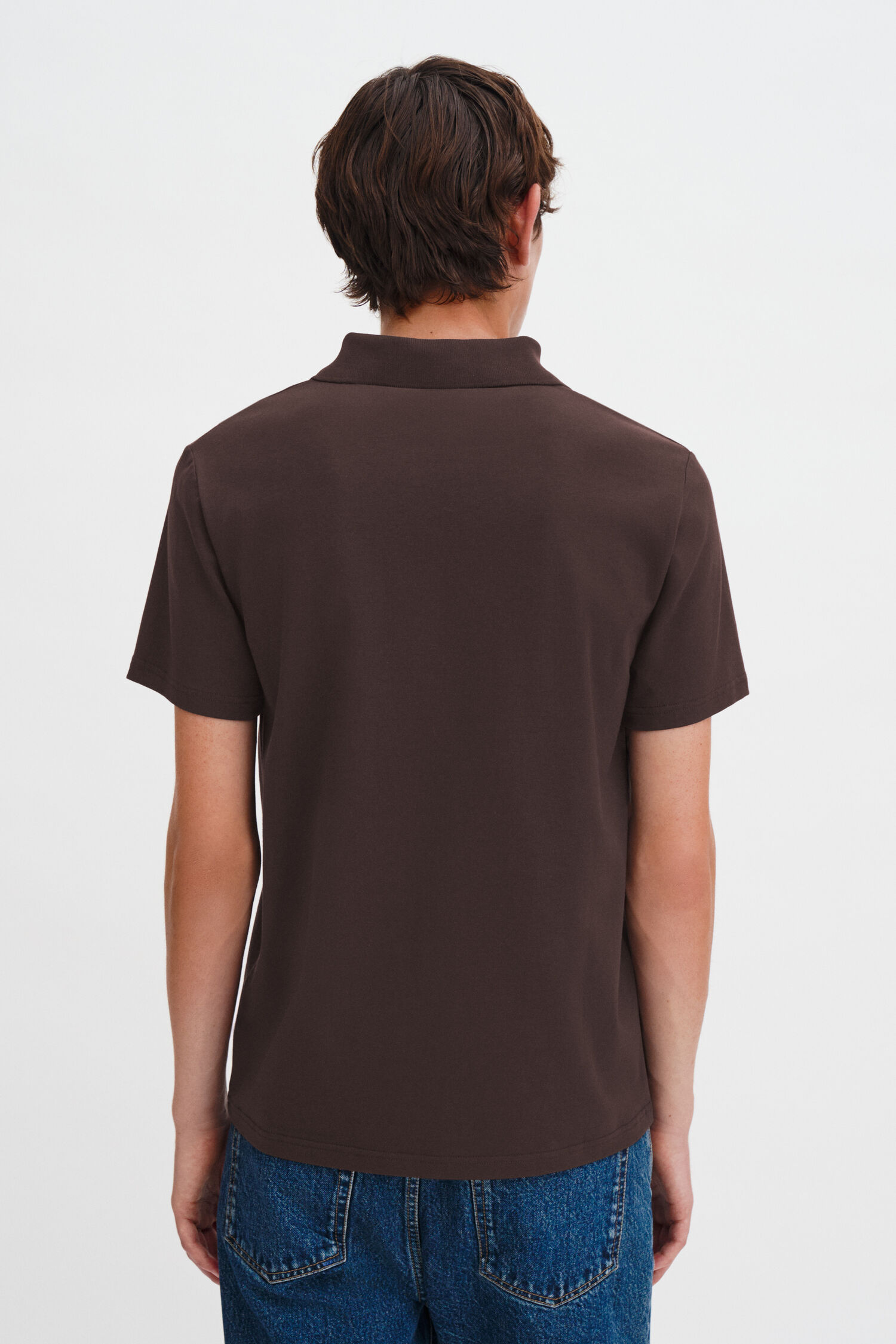 Stretch Cotton Polo T-Shirt