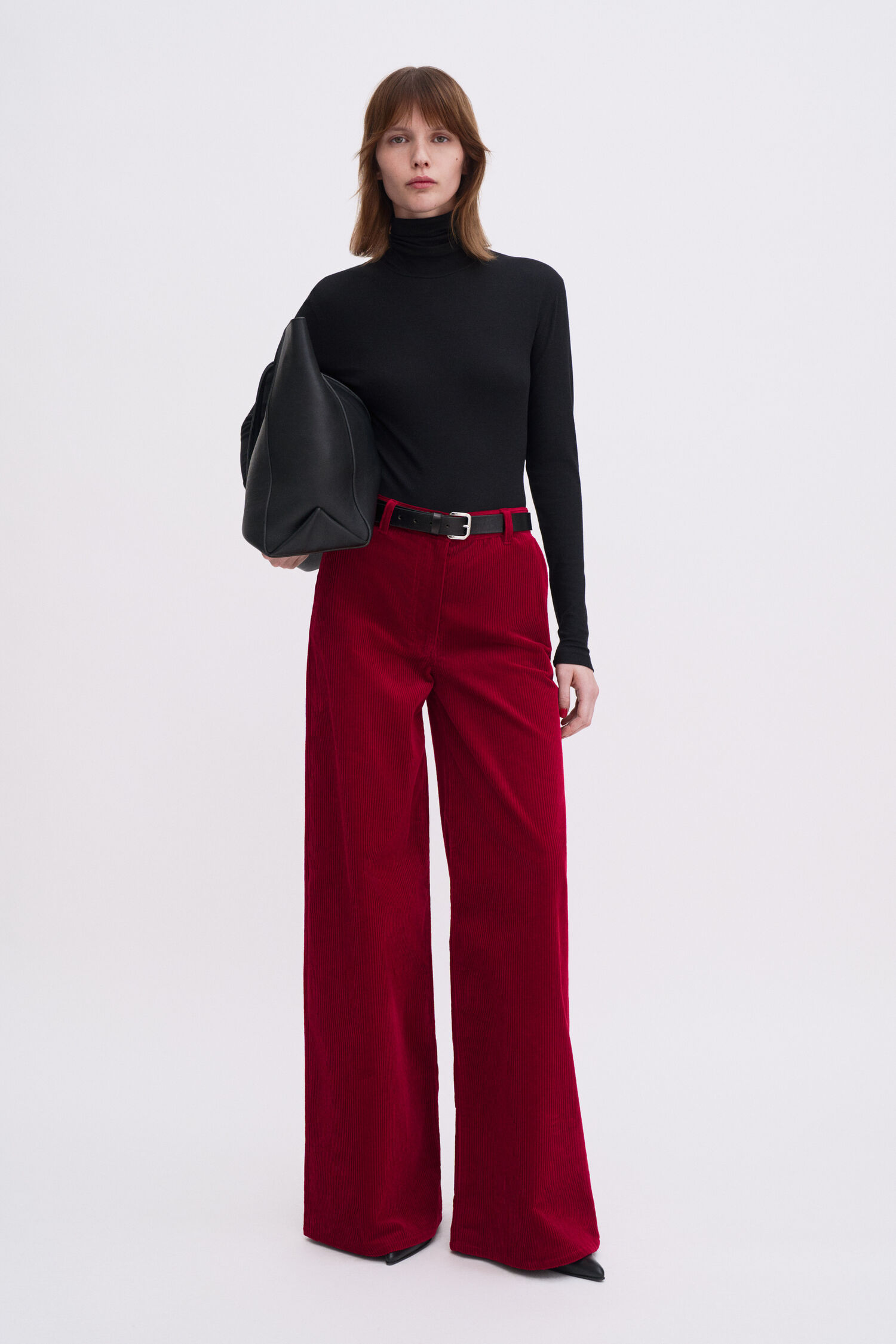 Rib Turtleneck Top