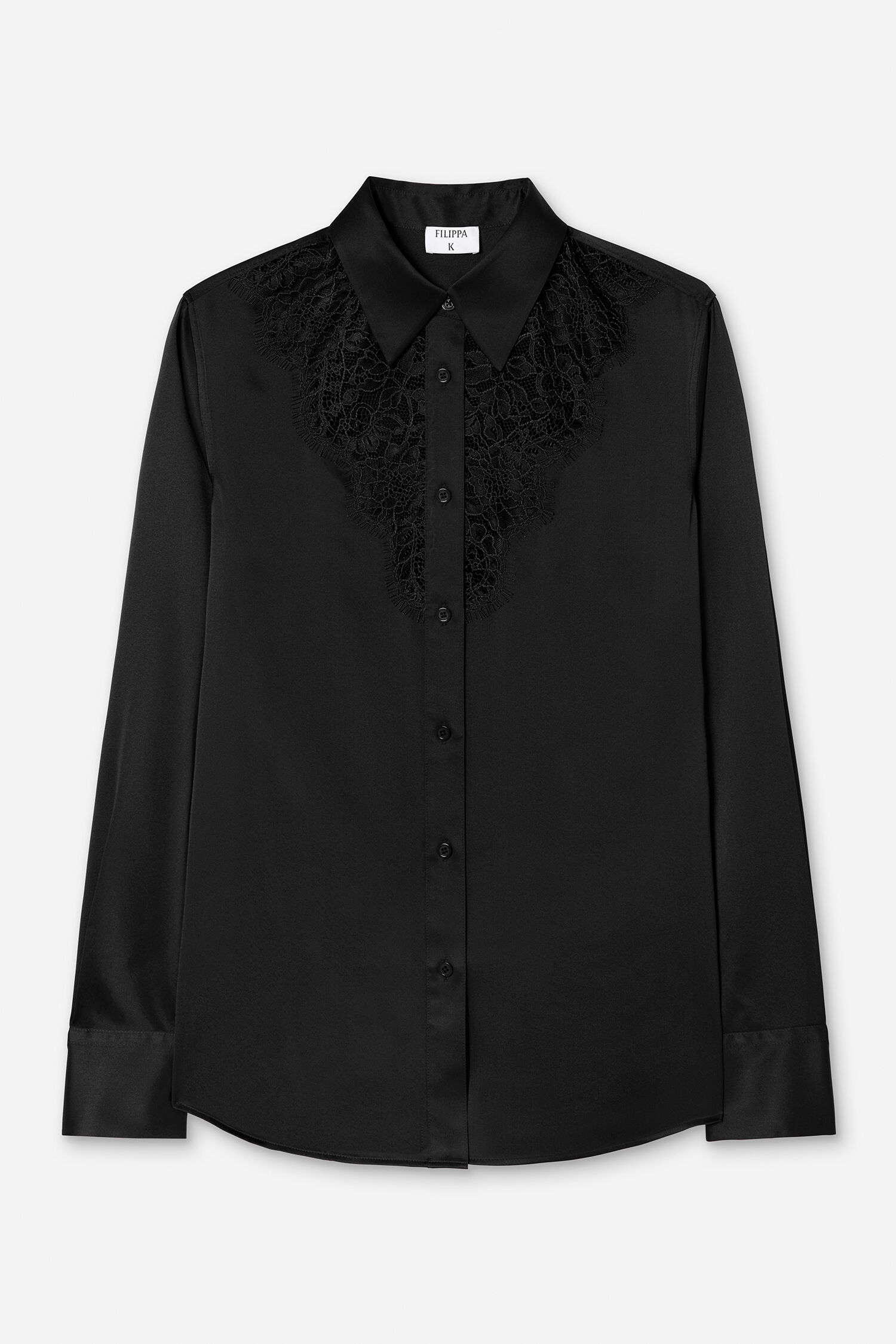 V-Detail Lace Shirt