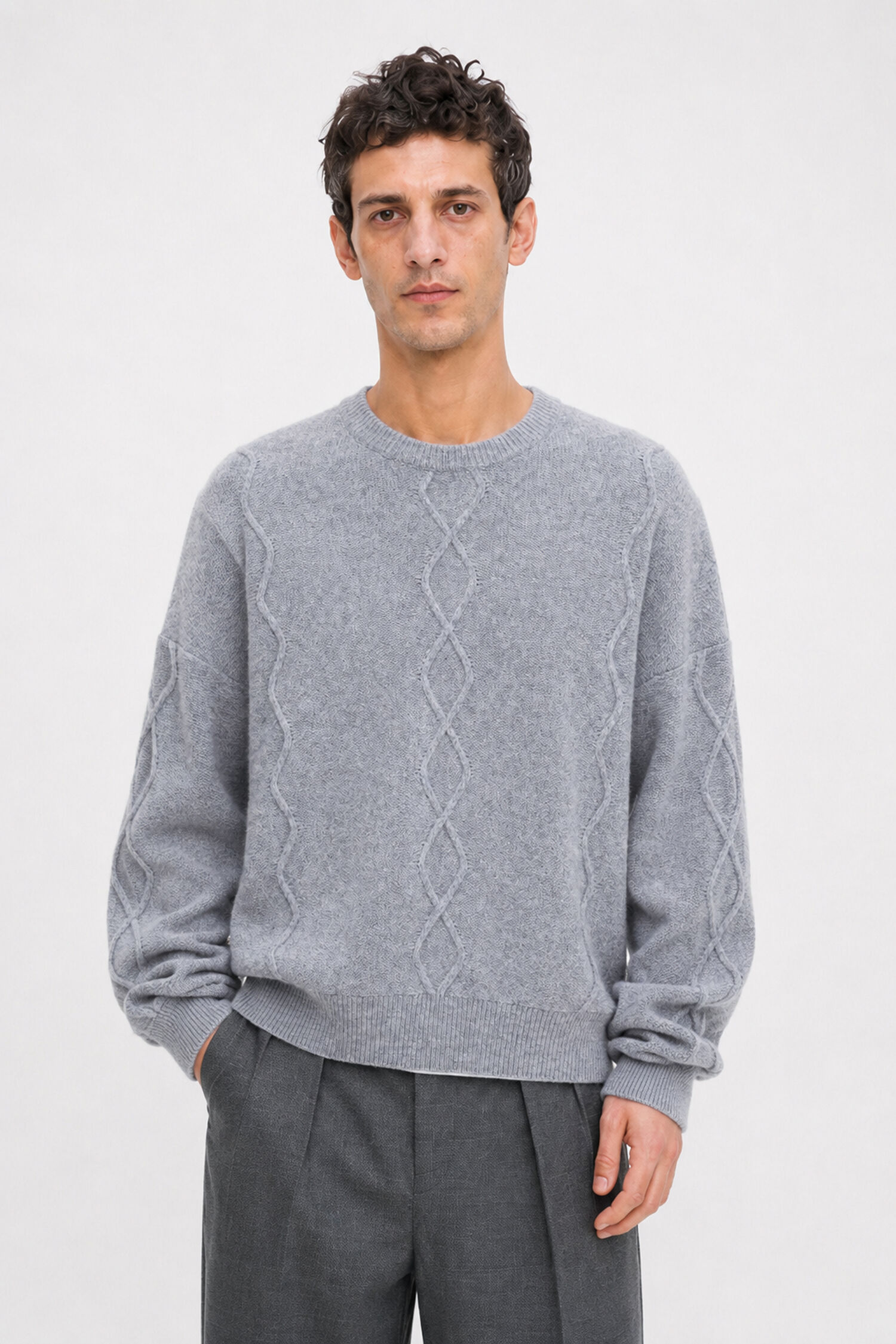 Diamond Cable Sweater
