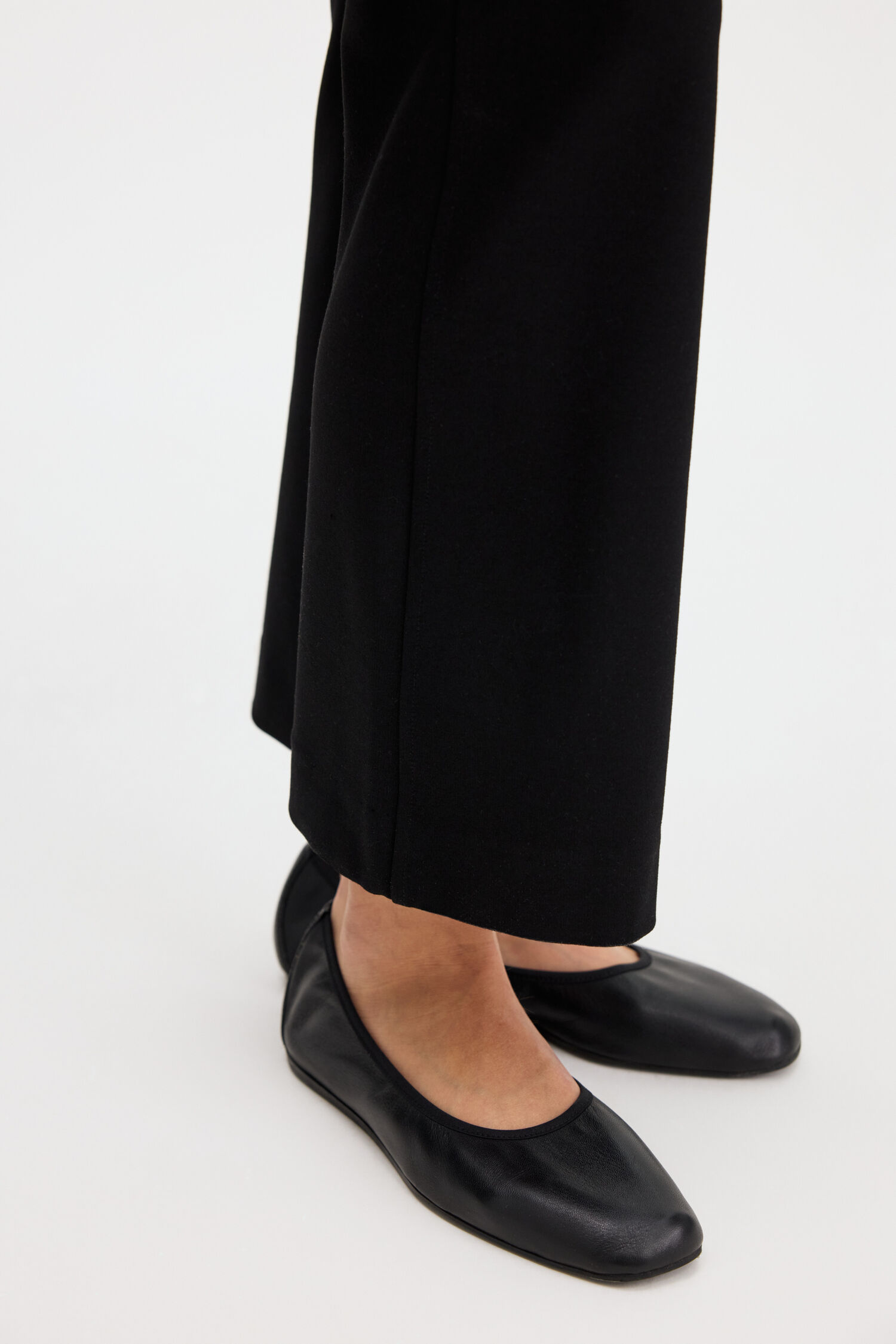 Flared Jersey Trousers