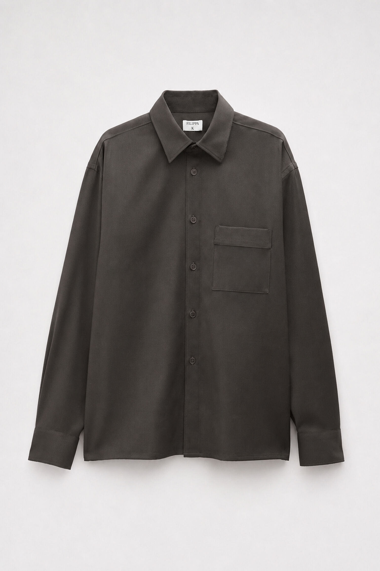 Boxy Wool Twill Shirt