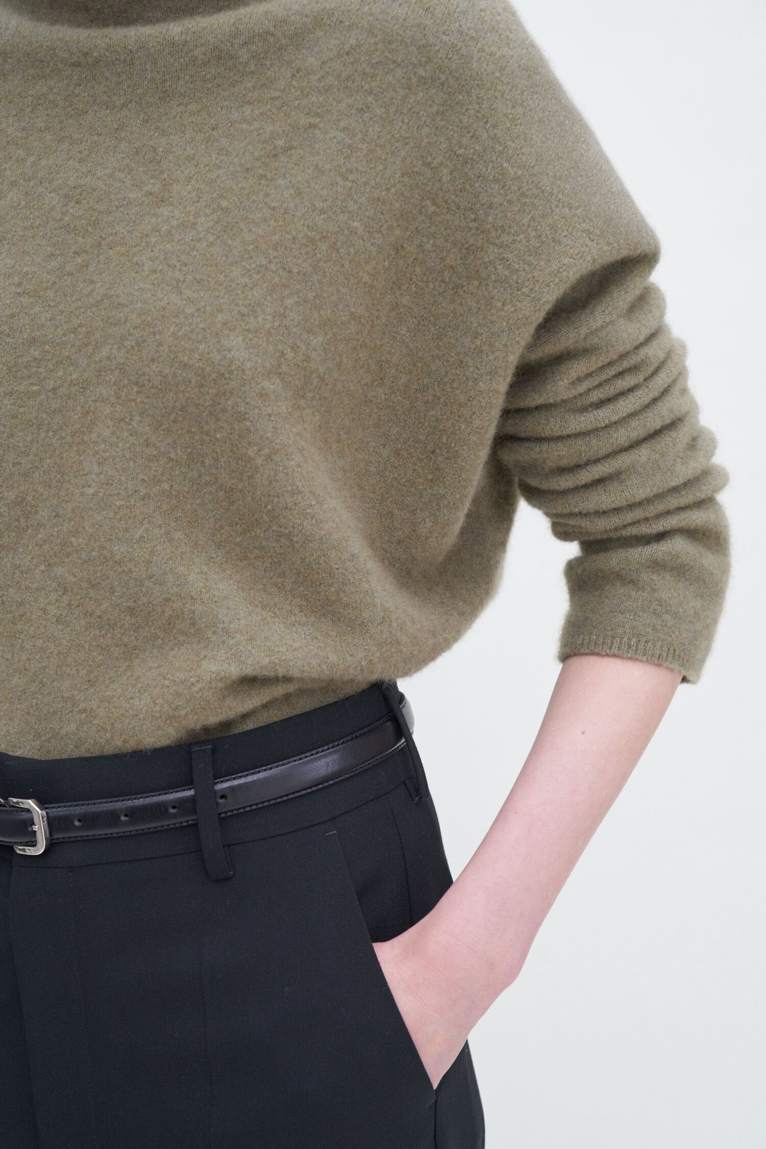 Mika Yak Faded Moss Sweater