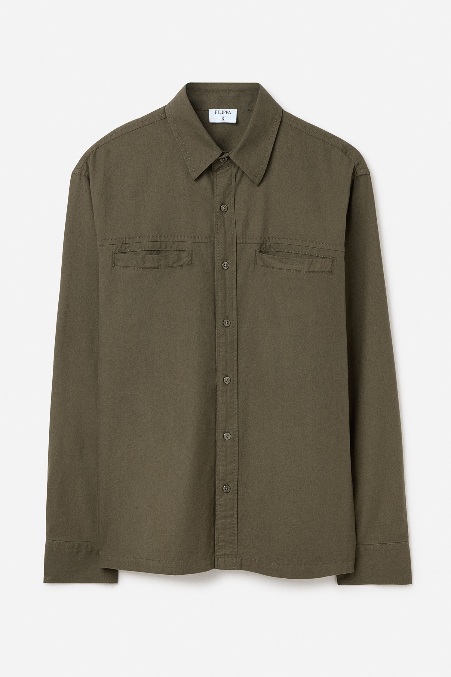 【OLIVE】Ripstop cargo pocket shirt Double Pocket Cargo Shirt in Dark Olive- Comfort Fit