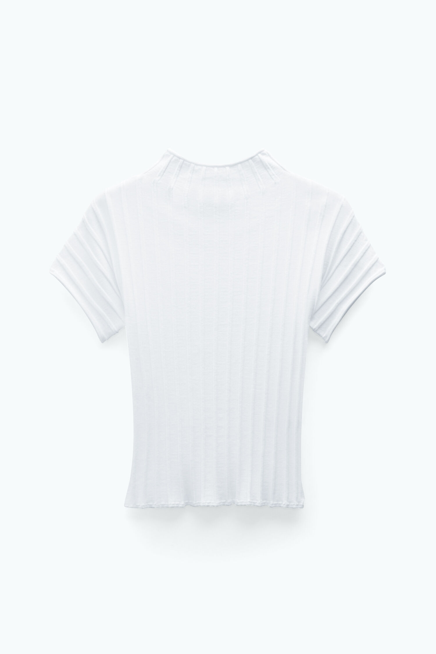Finn Mock Neck SS Top Blue