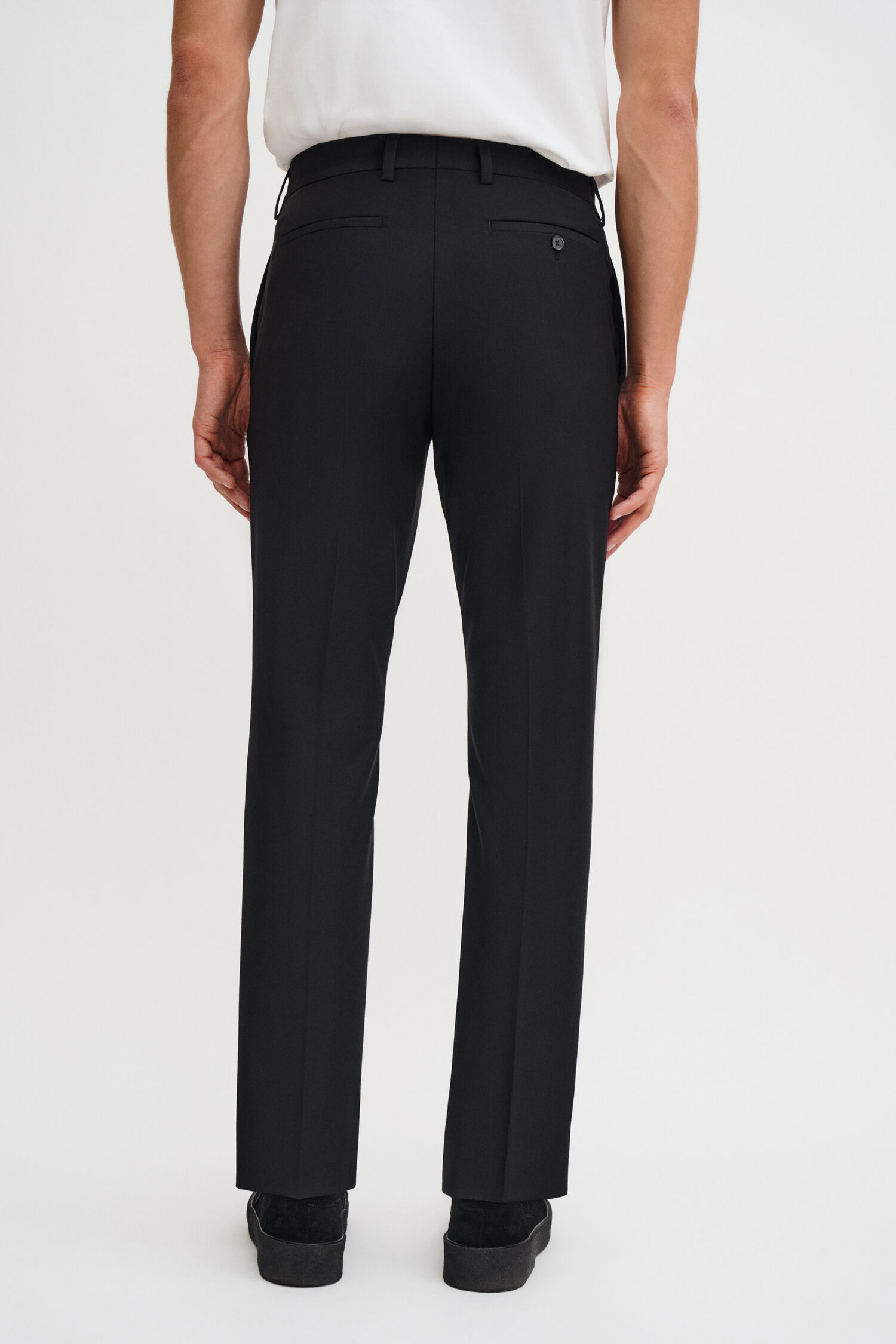 Slim Tapered Wool Trousers