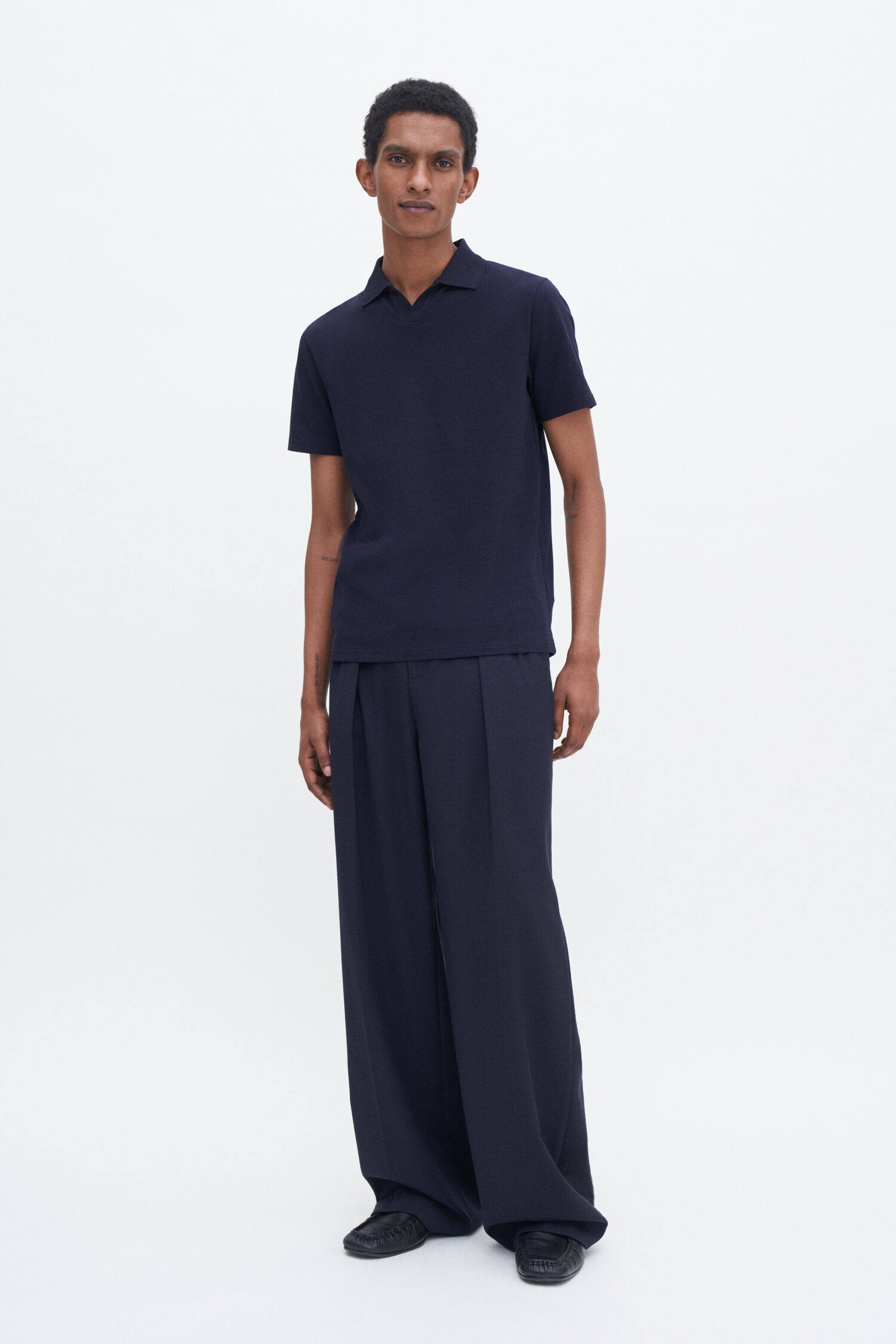 Stretch Cotton Polo T-Shirt