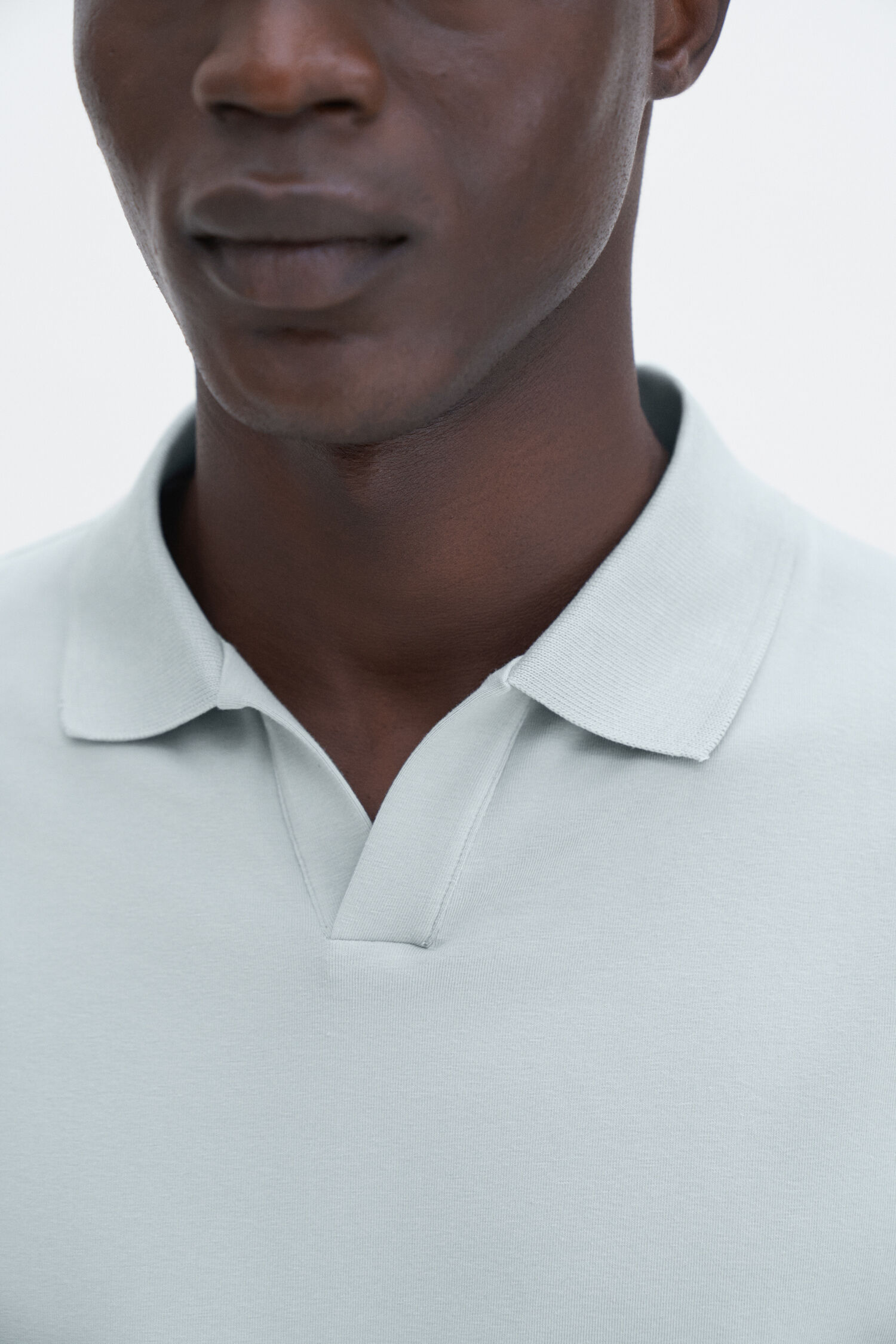 Stretch Cotton Polo T-Shirt