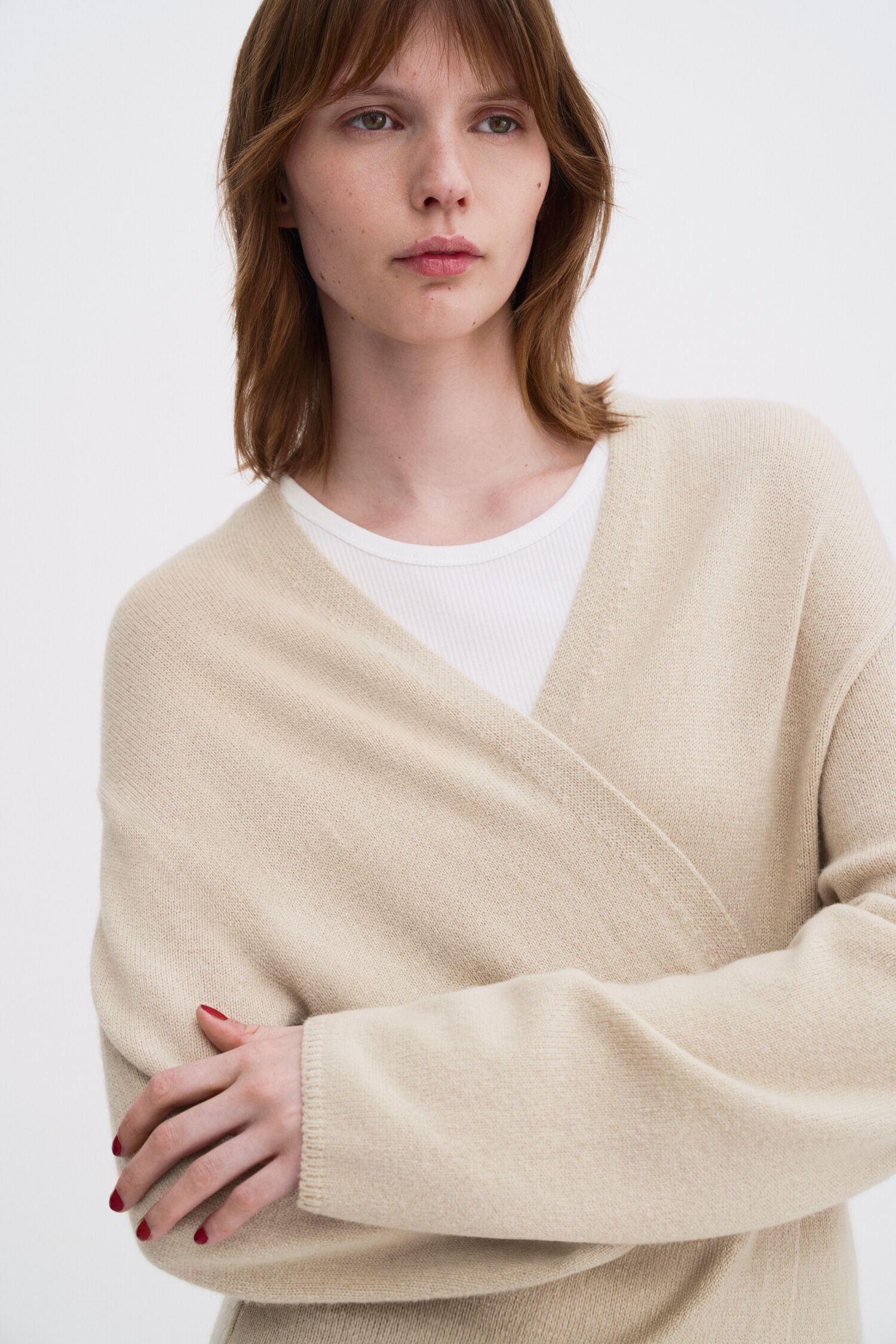 Wool Cashmere Long Cardigan