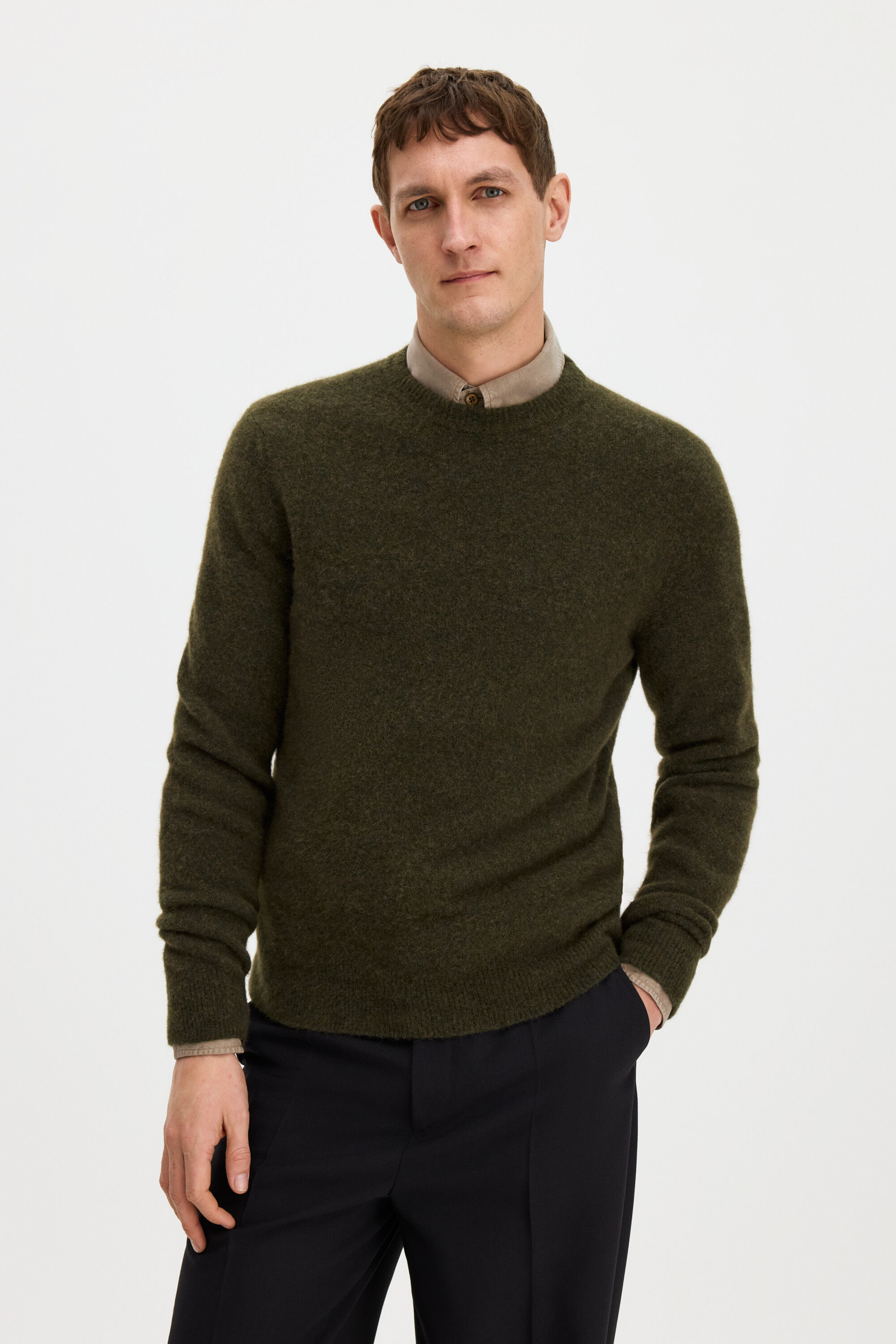 Wool Yak Sweater - Forest Green | FILIPPA K