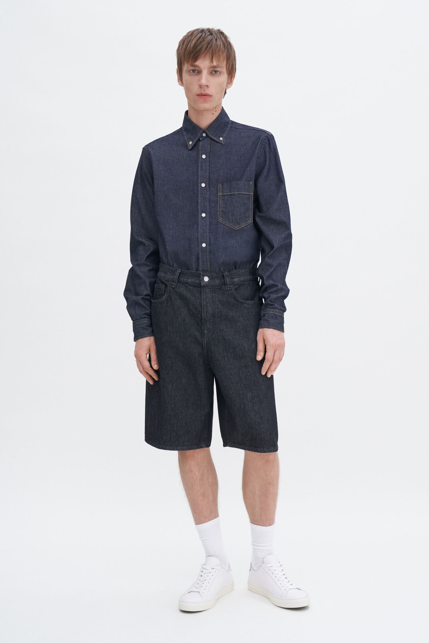 Oversized Jean Shorts
