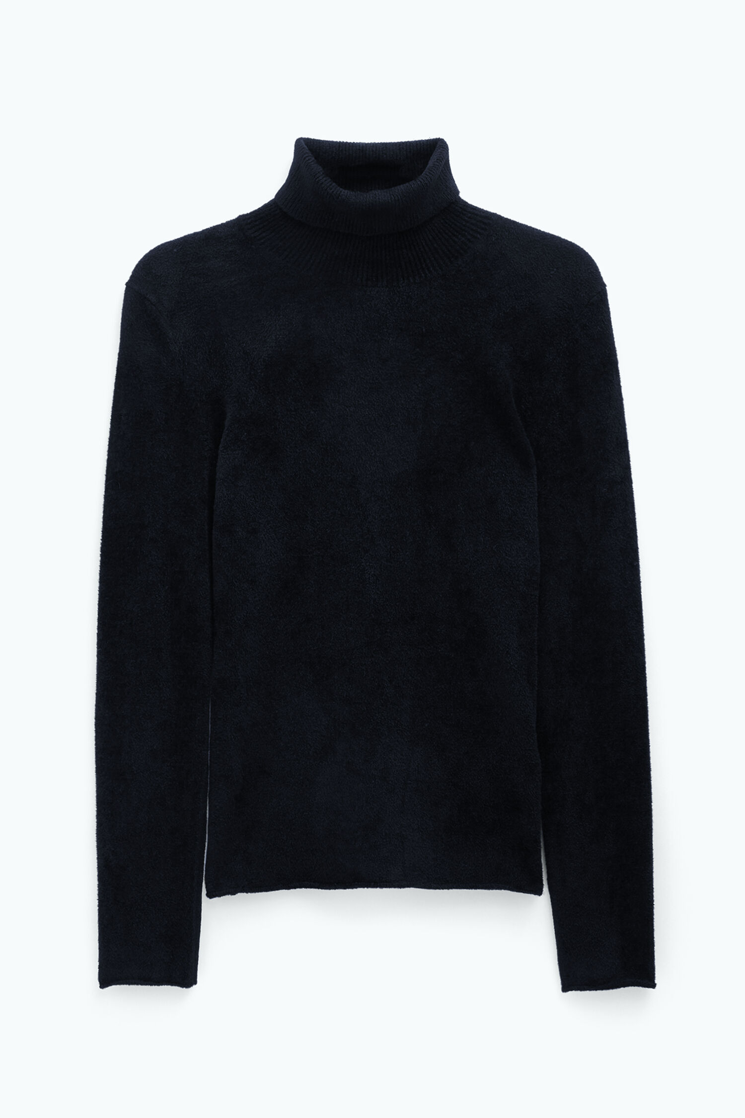 Black chenille turtleneck online