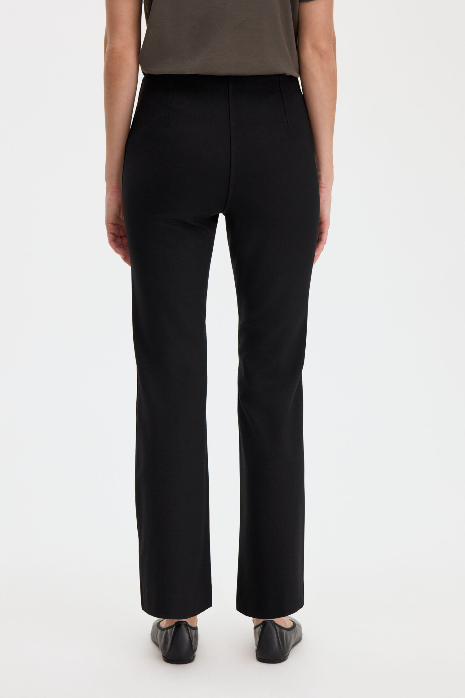 Flared Jersey Trousers