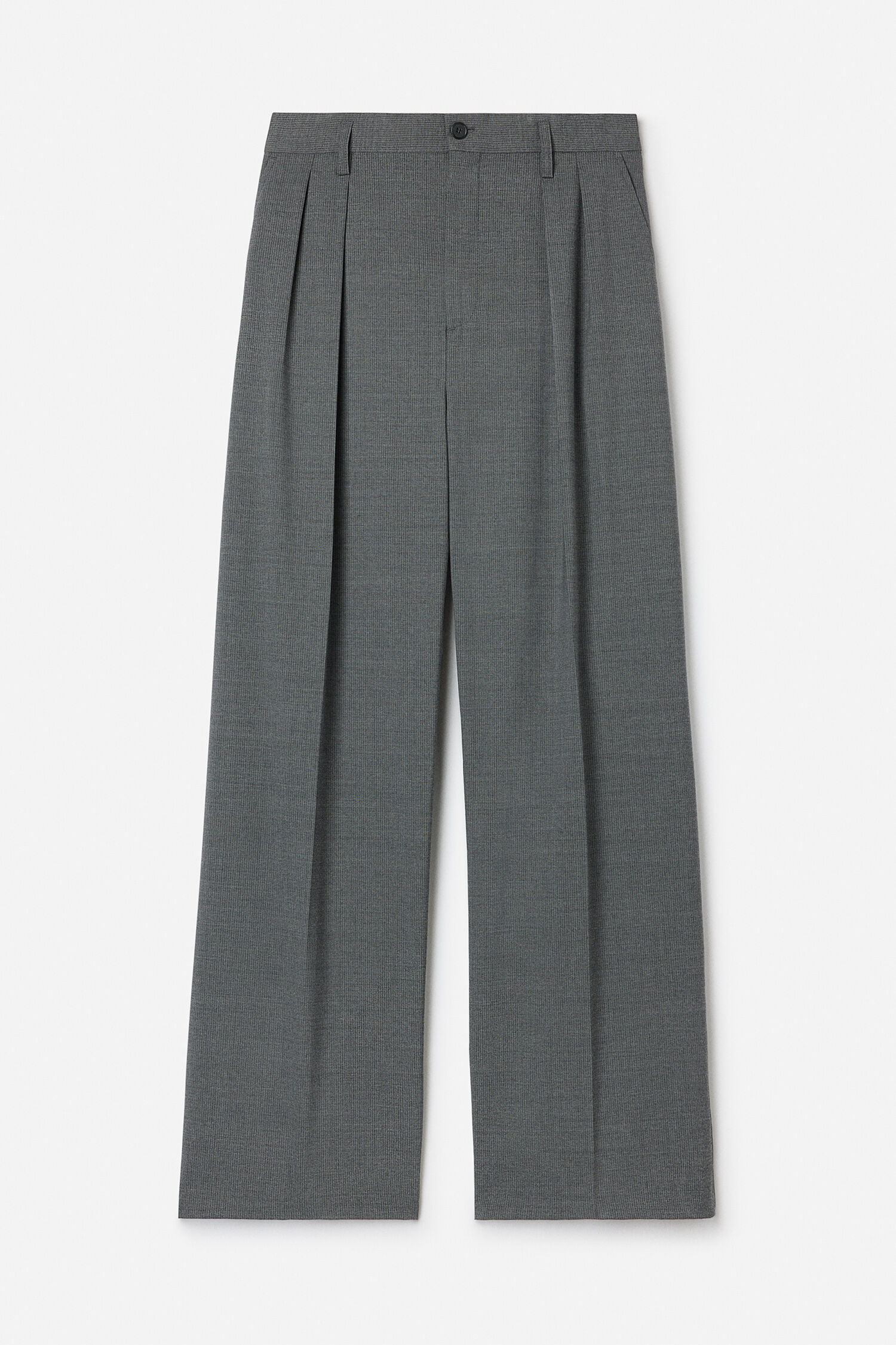 Milo Pinstripe Trousers - Mid Grey | FILIPPA K