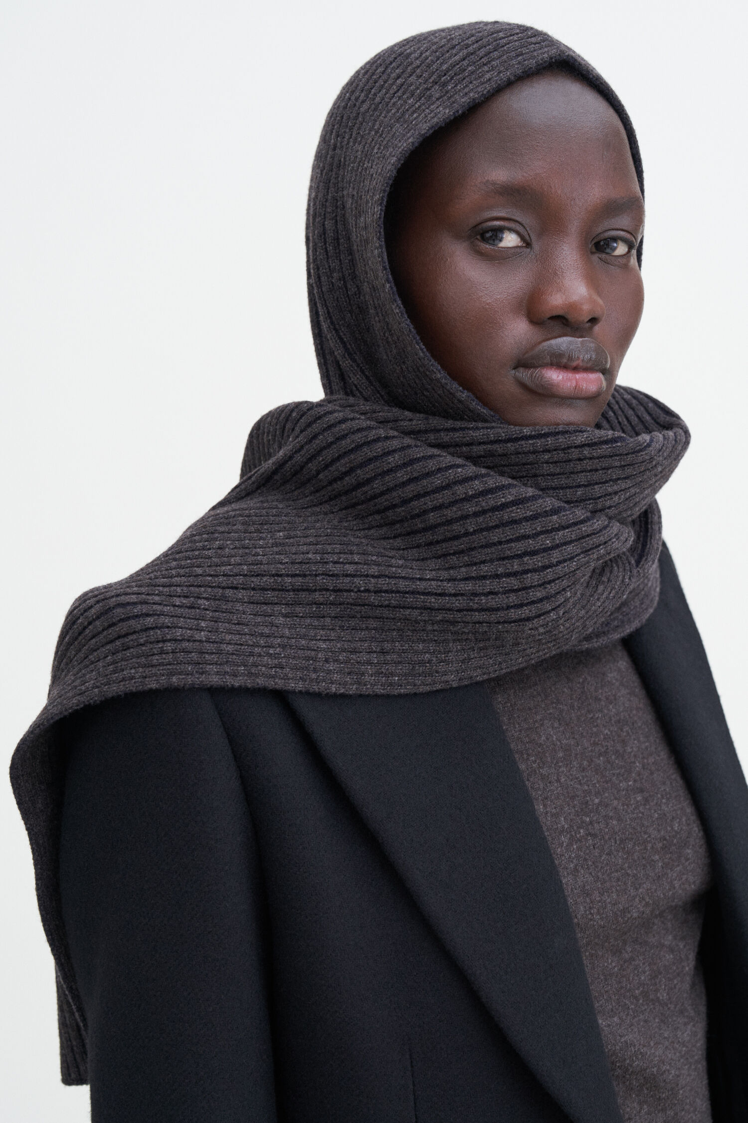 Rib Beanie scarf