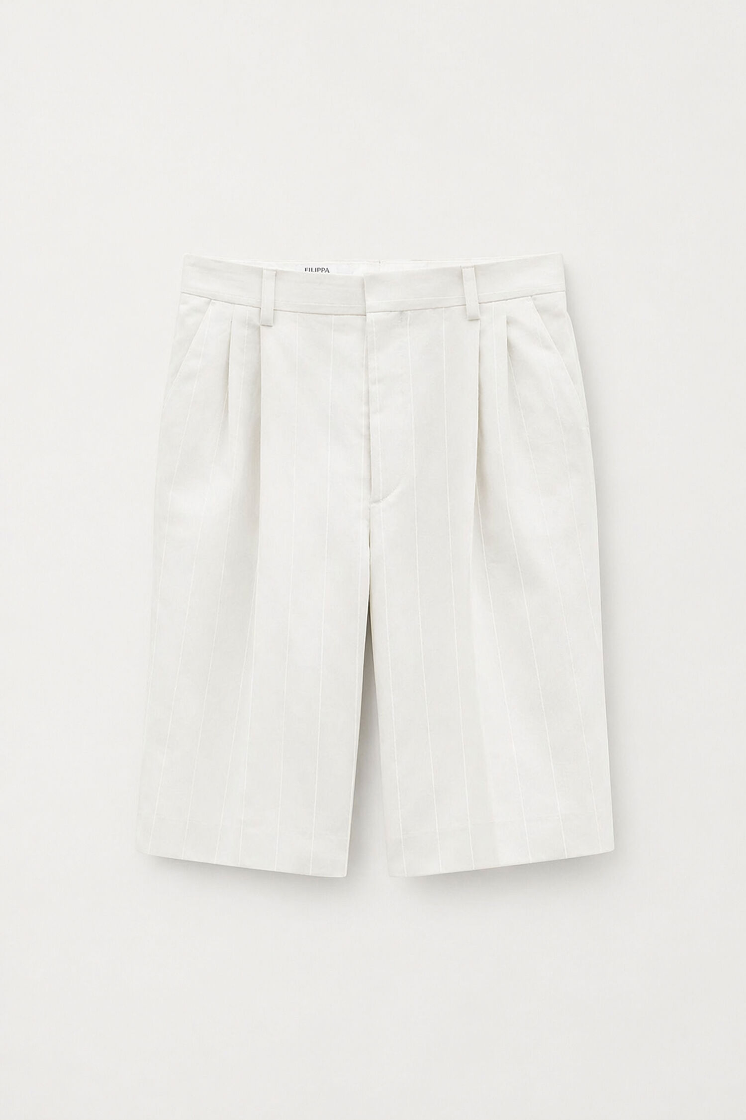 Relaxed Pinstripe Shorts