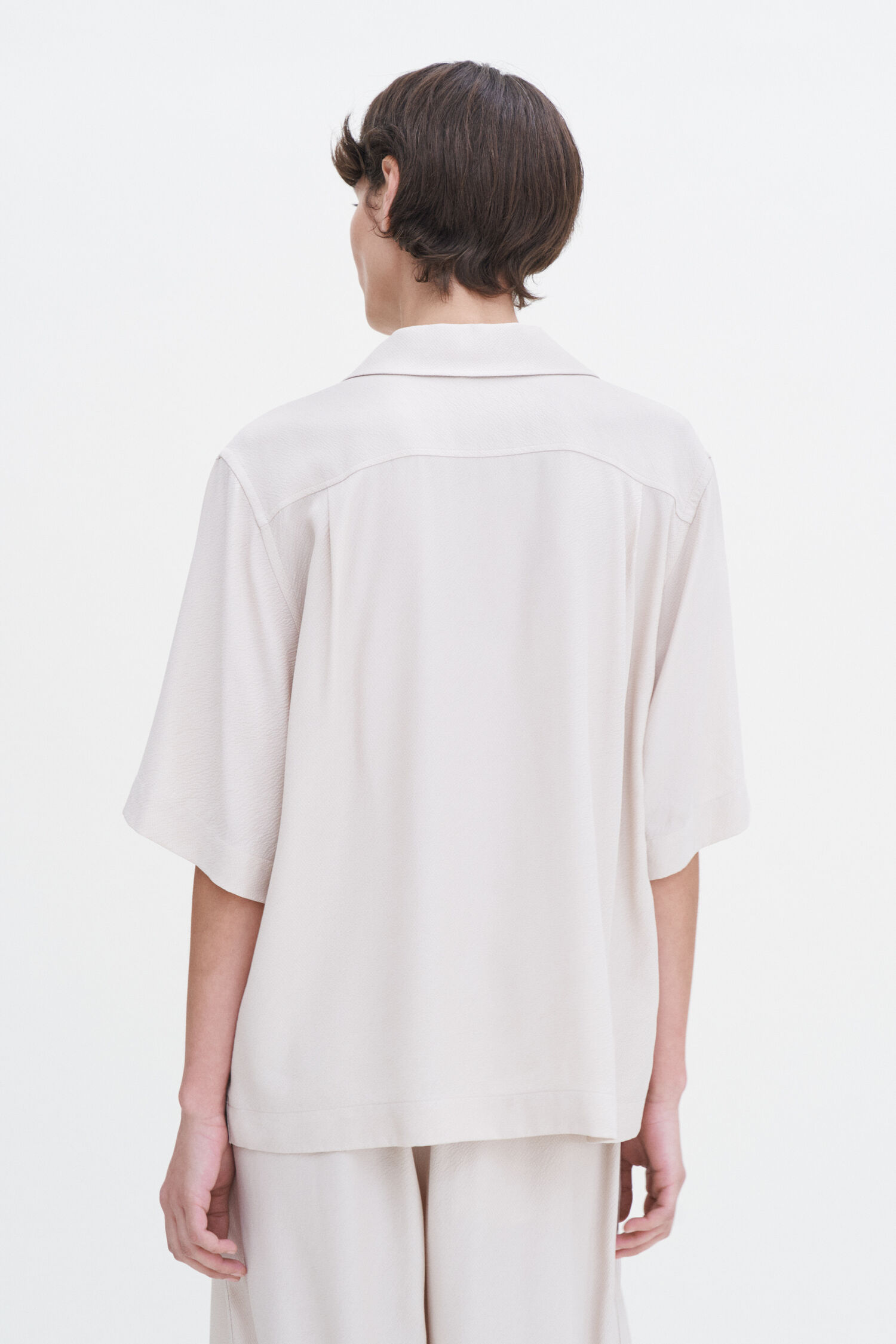 Draped Twill Shirt