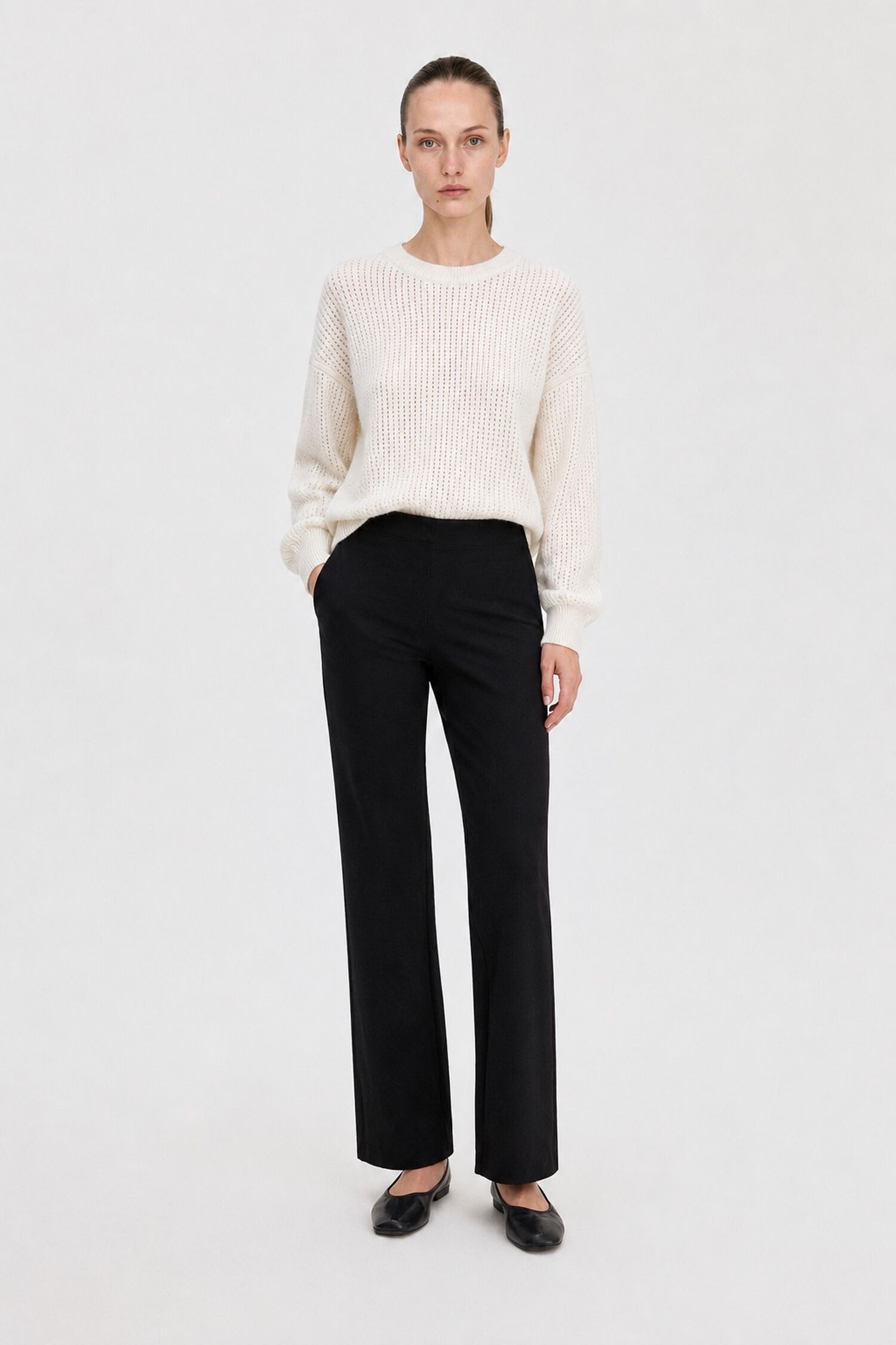 Pointelle Knit Sweater