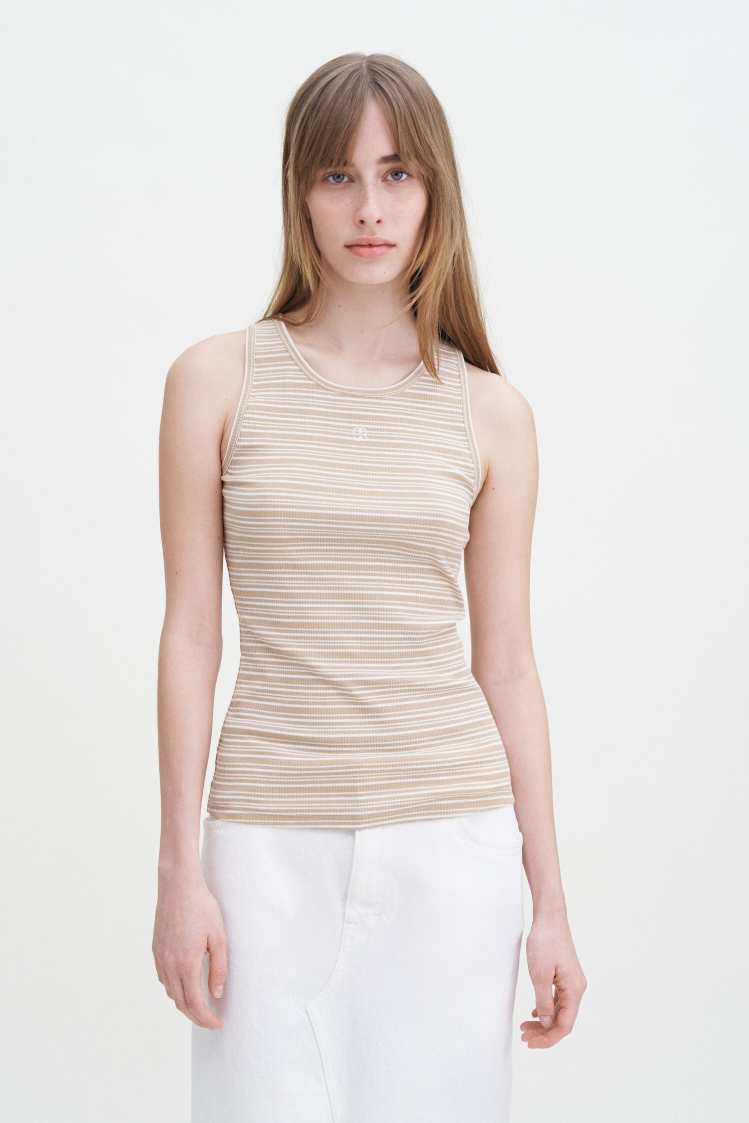 Striped Fine Rib Tank