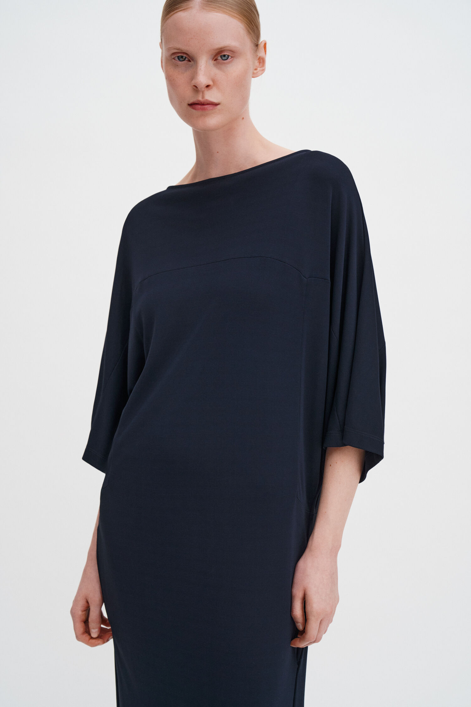 Crepe Jersey Batwing Dress