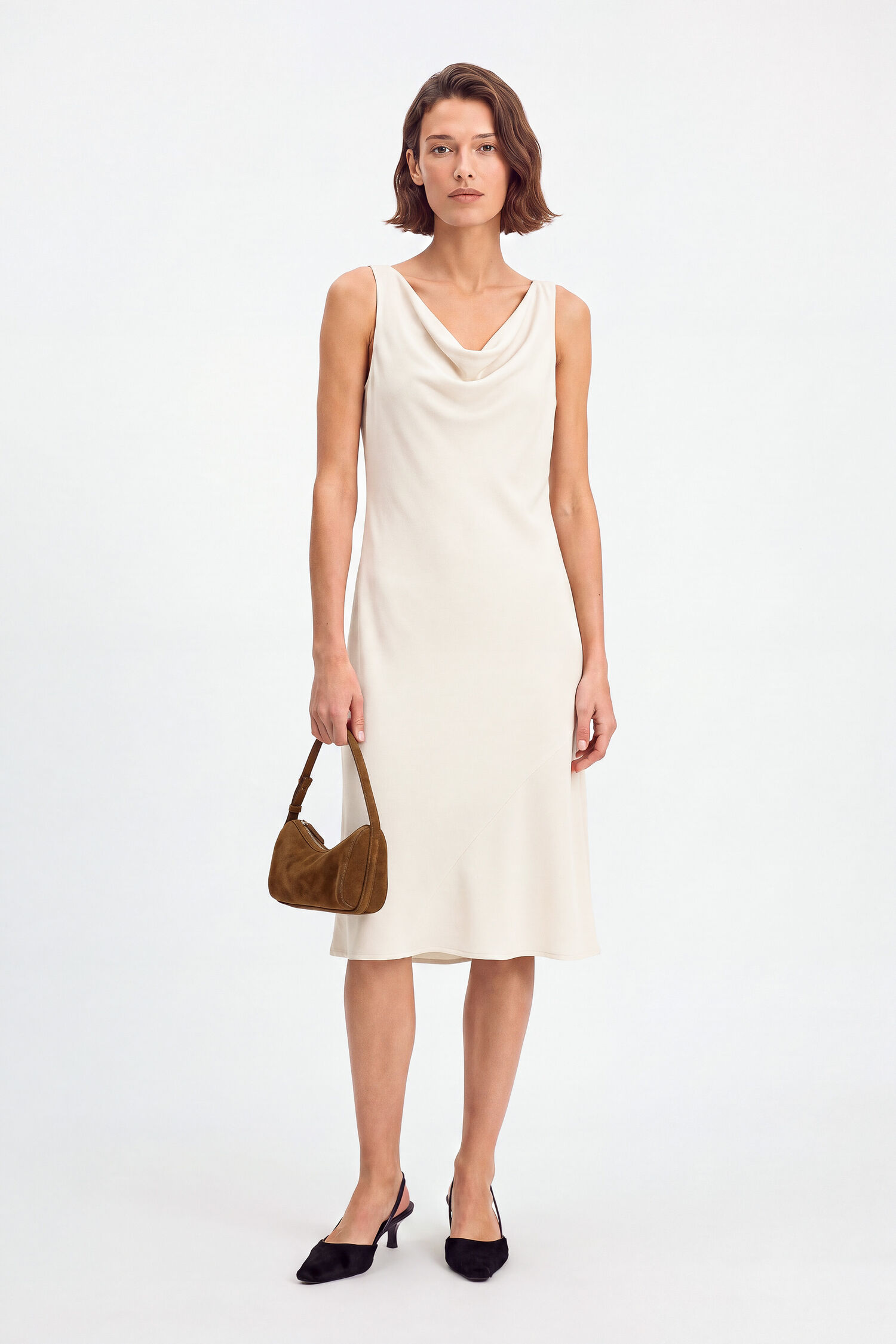 Draped Waterfall Dress