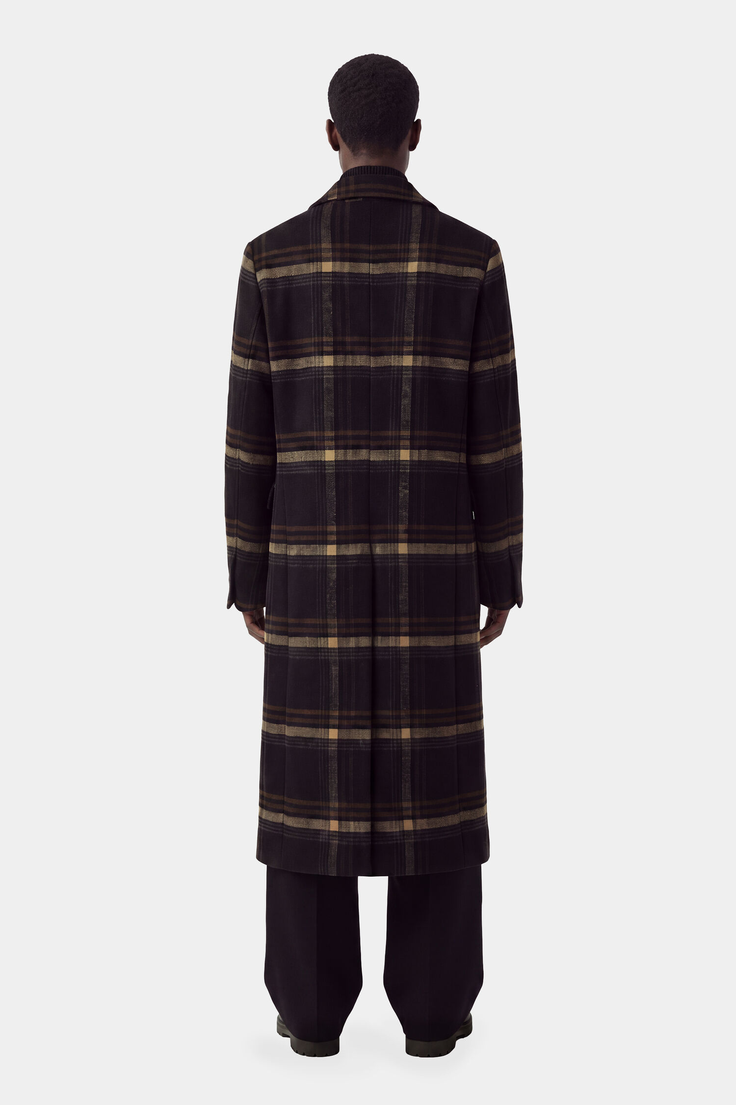 Damian Check Wool Coat