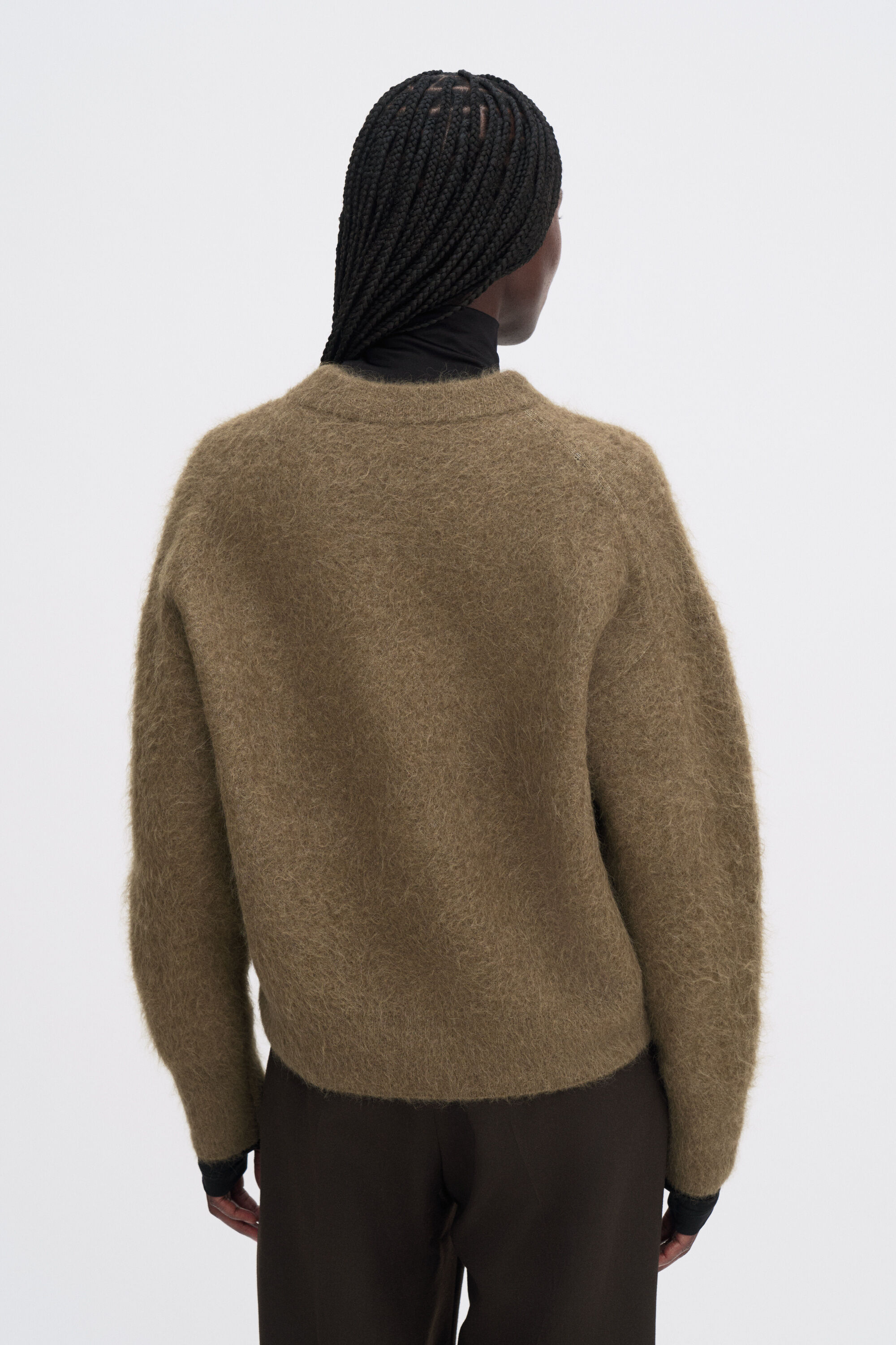 Fluffy Sweater - Olive Green | FILIPPA K