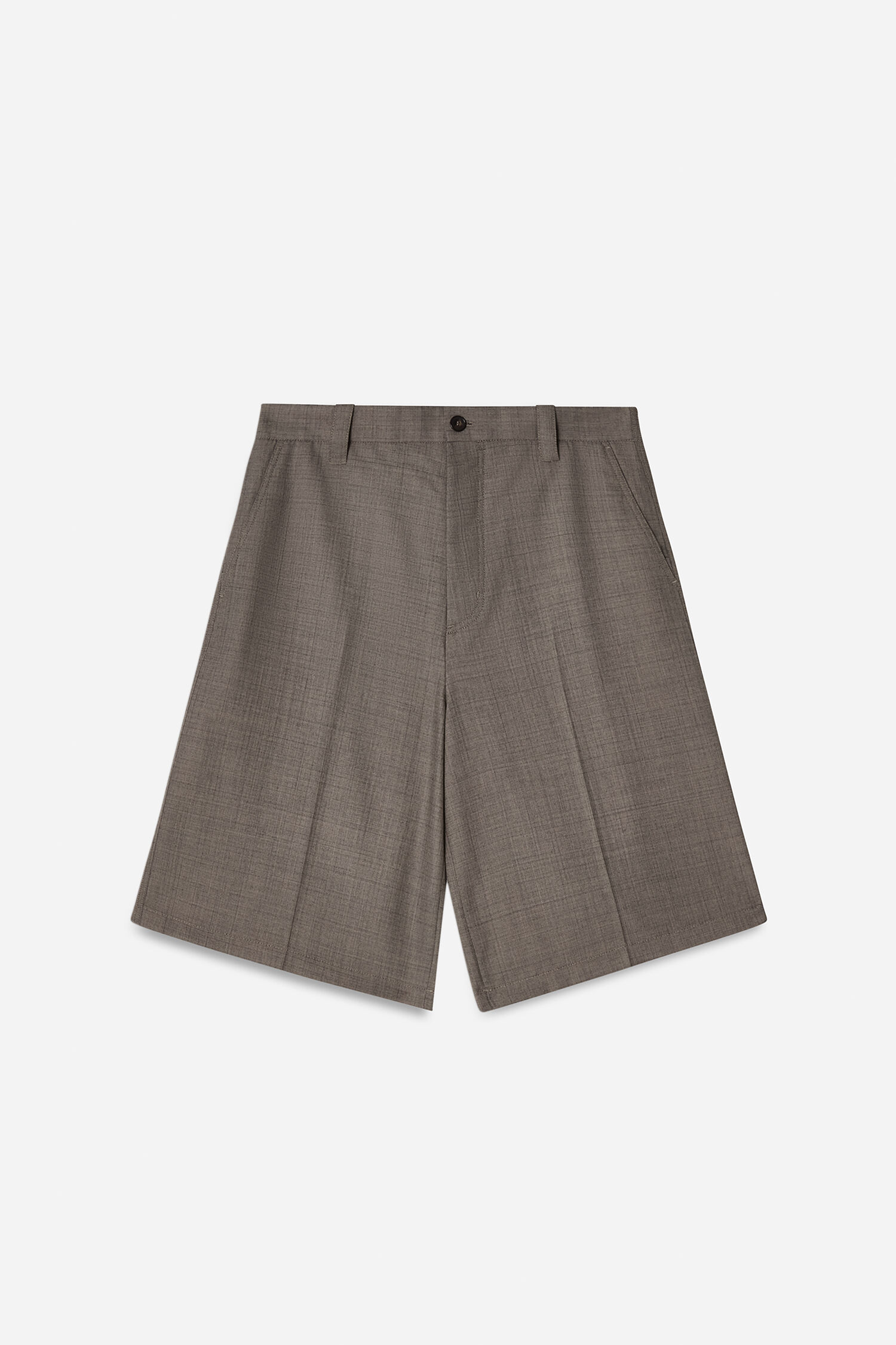 Wool Blend Tailored Short