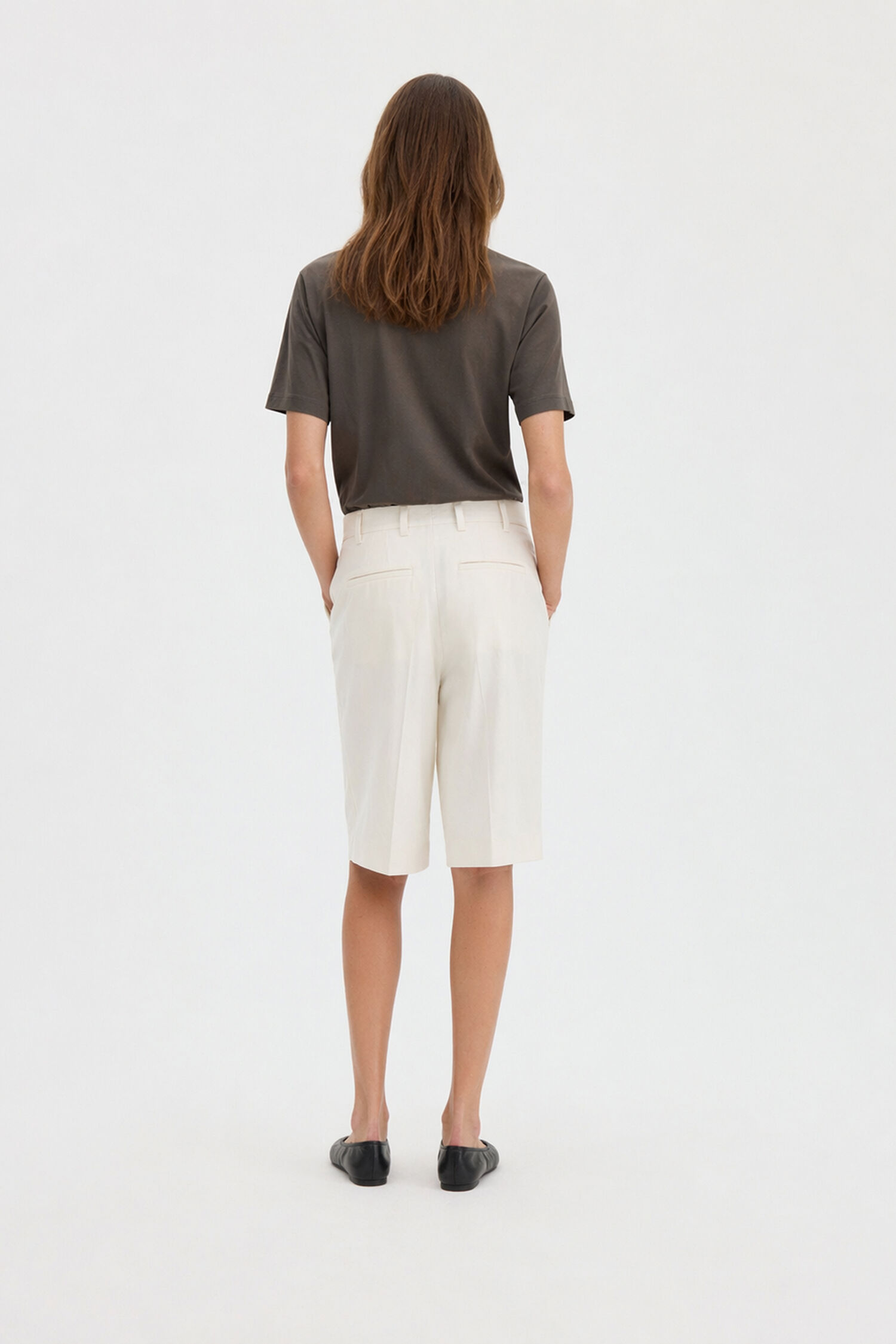 Relaxed Pinstripe Shorts