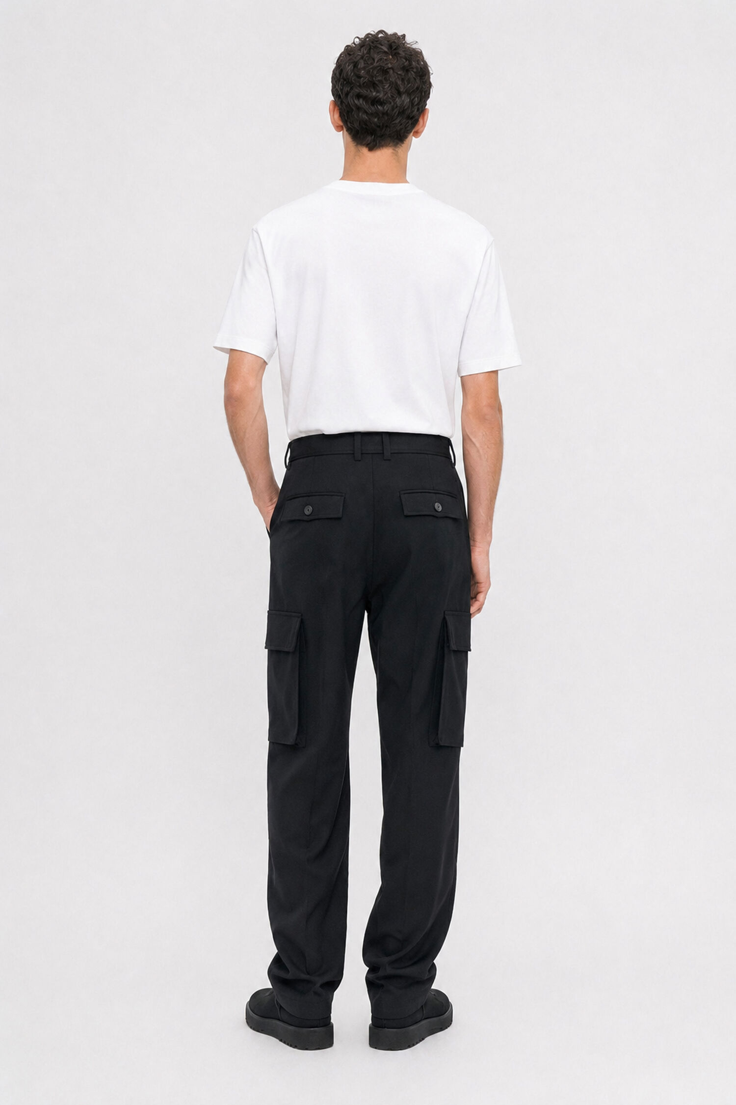 Wool Twill Cargo Pants