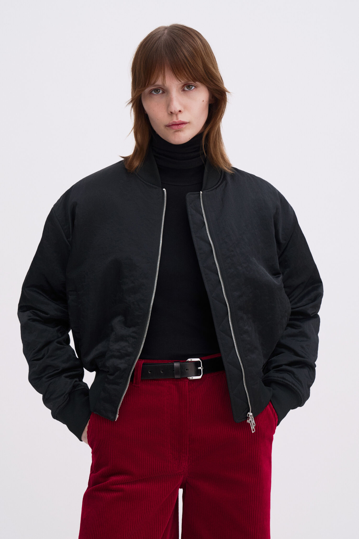 Rib Turtleneck Top