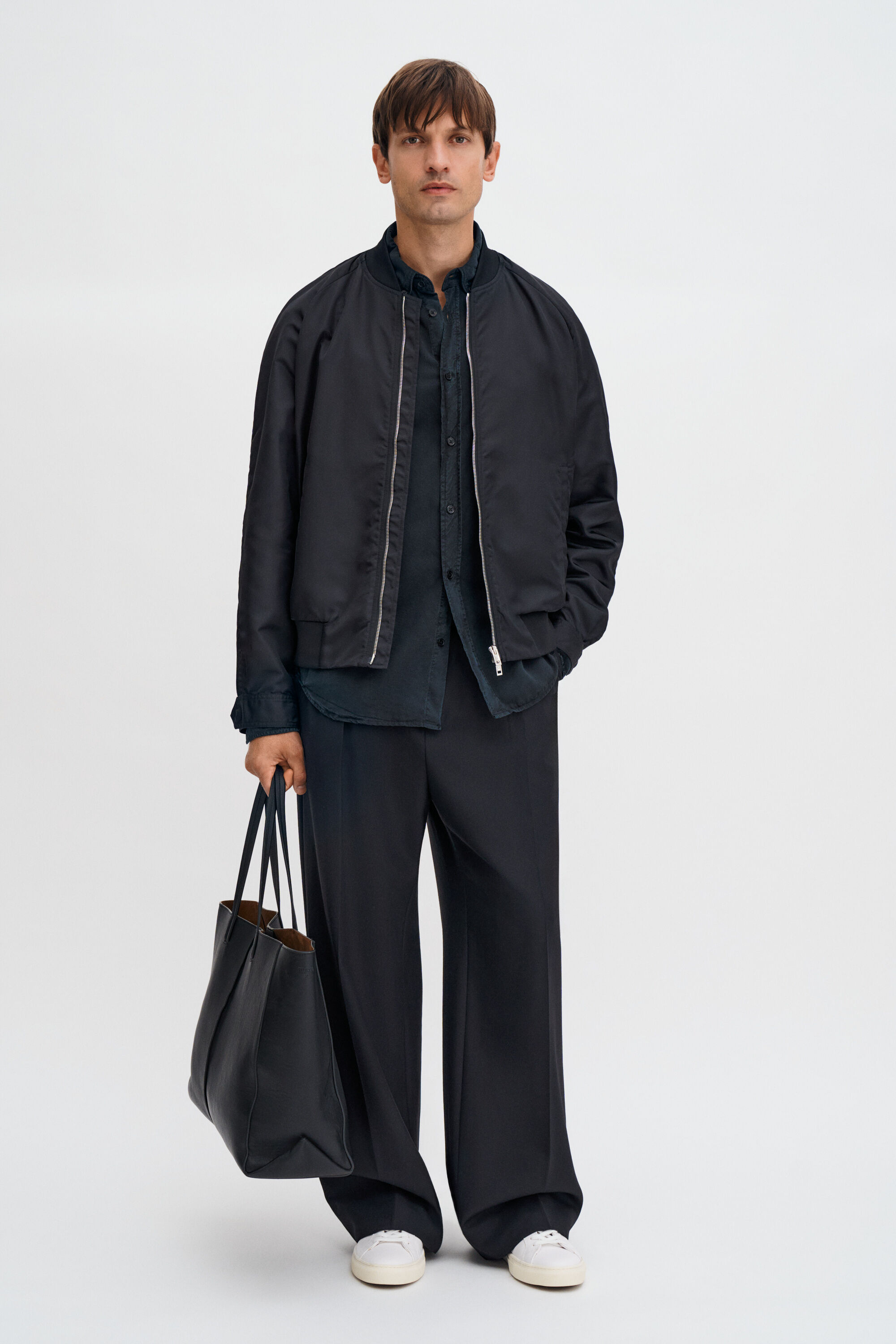 Technical Bomber Jacket - Black | FILIPPA K