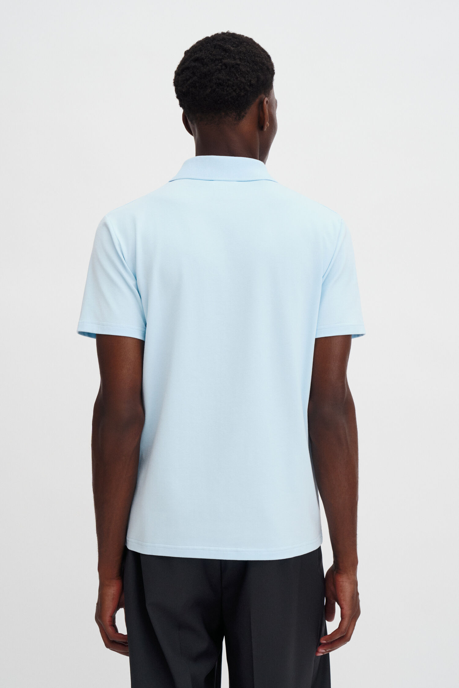 Stretch Cotton Polo T-Shirt