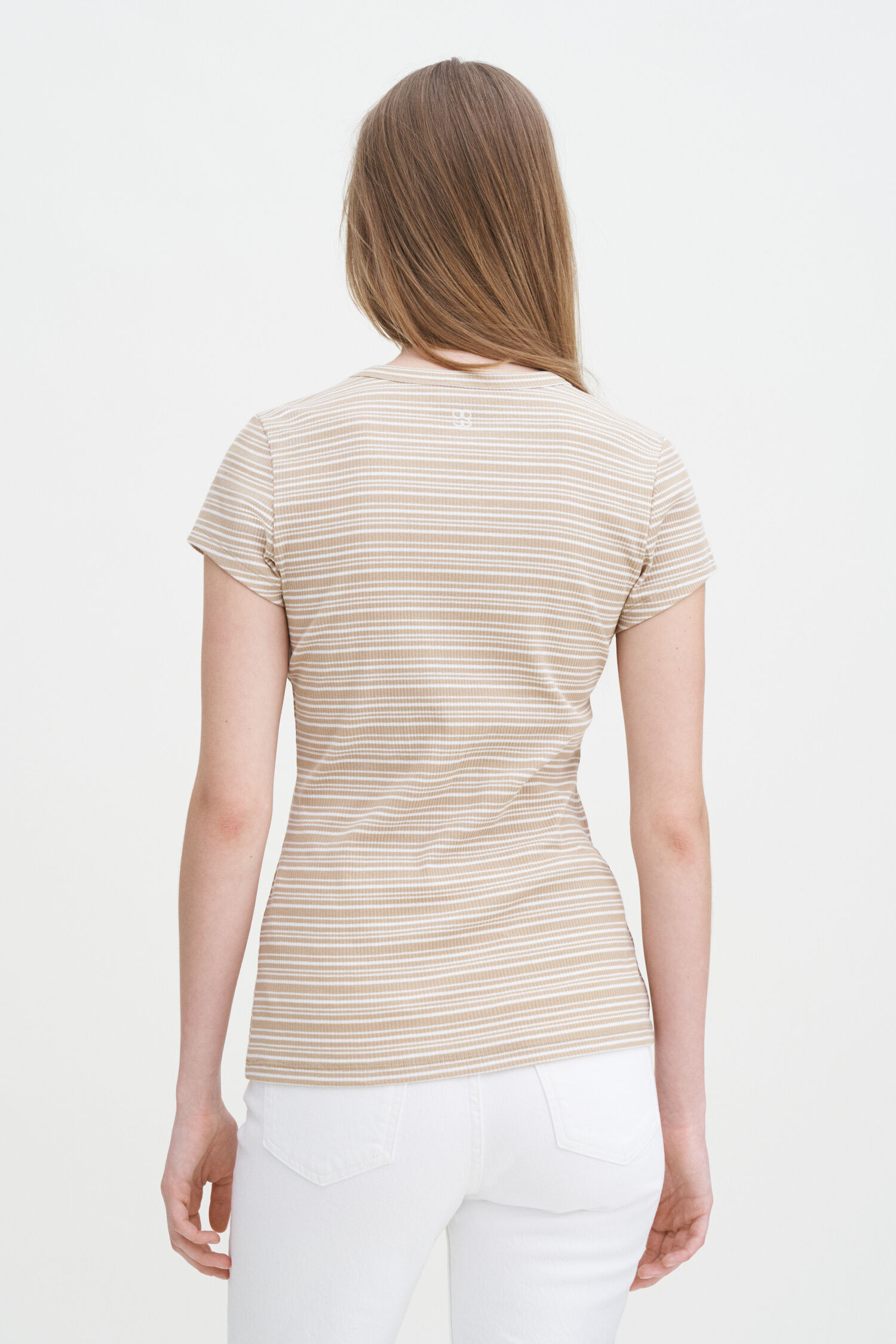 Striped Fine Rib Tee