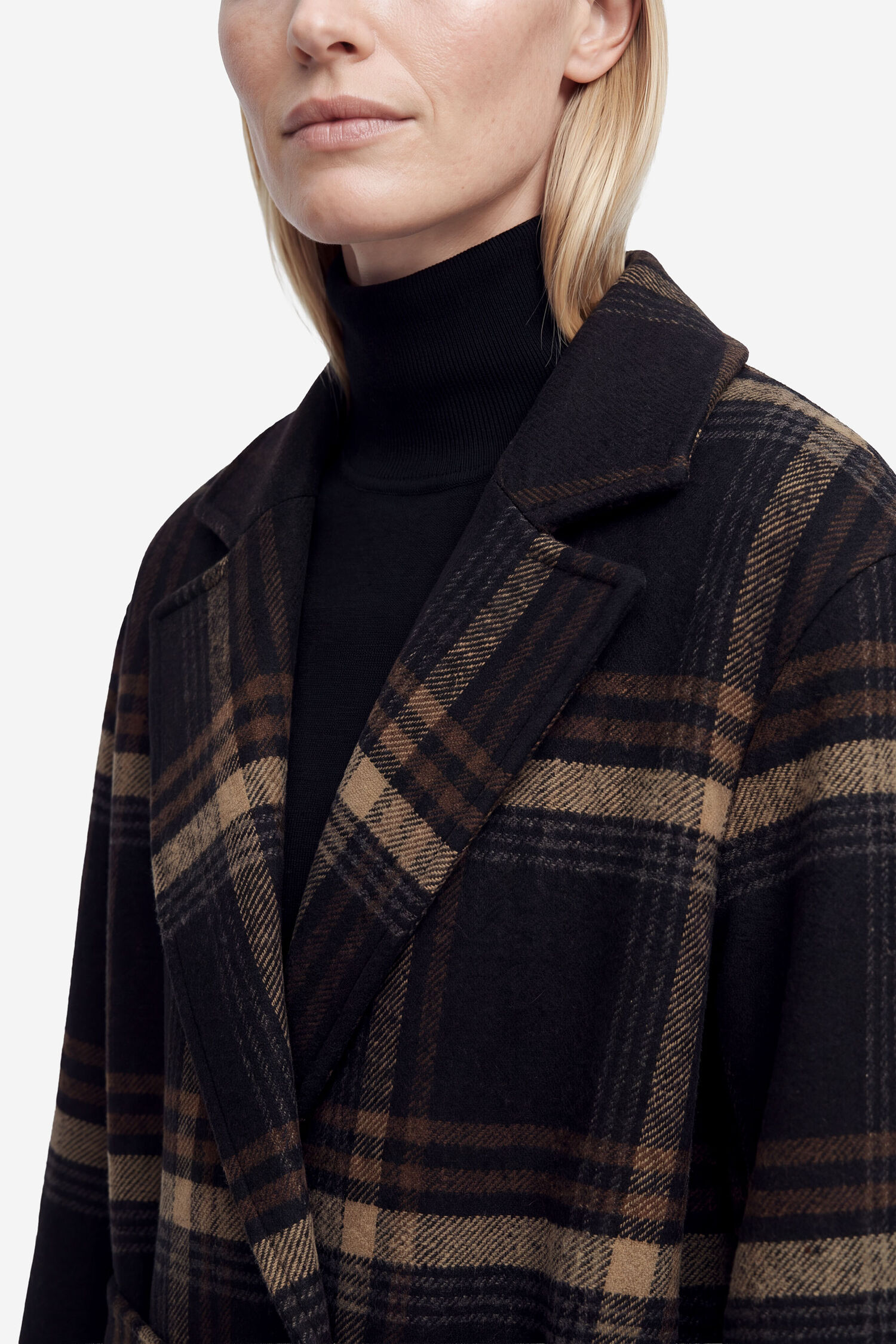 Alyssa Check Coat