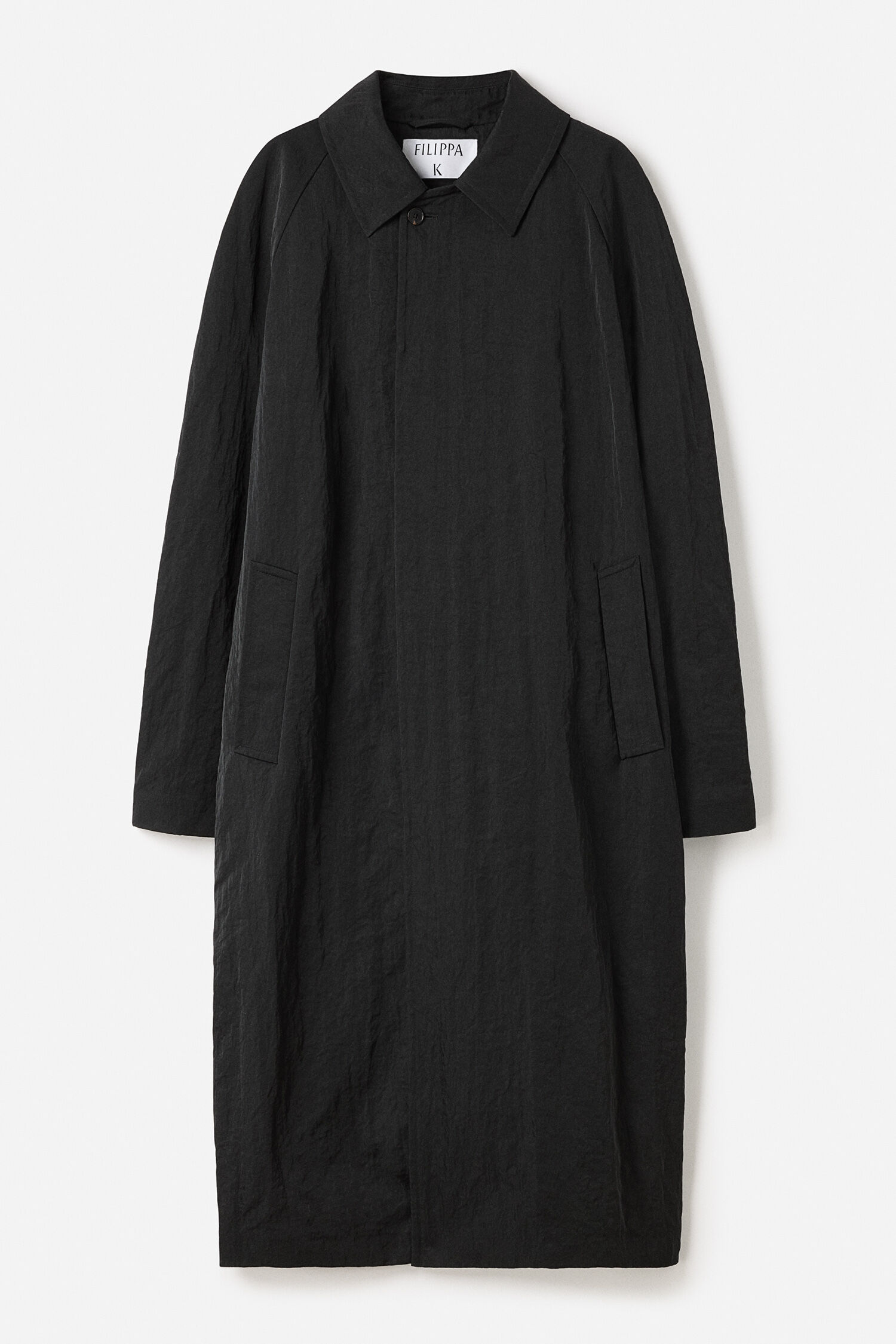 Nylon Gabardine Car Coat - Black | Filippa K