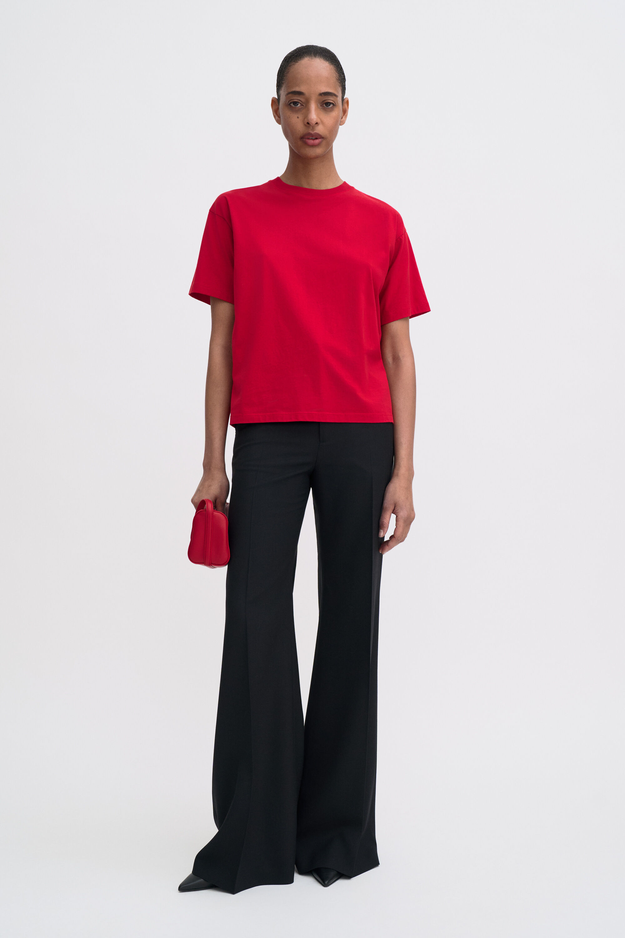 Loose Fit Tee - Dark Red | FILIPPA K