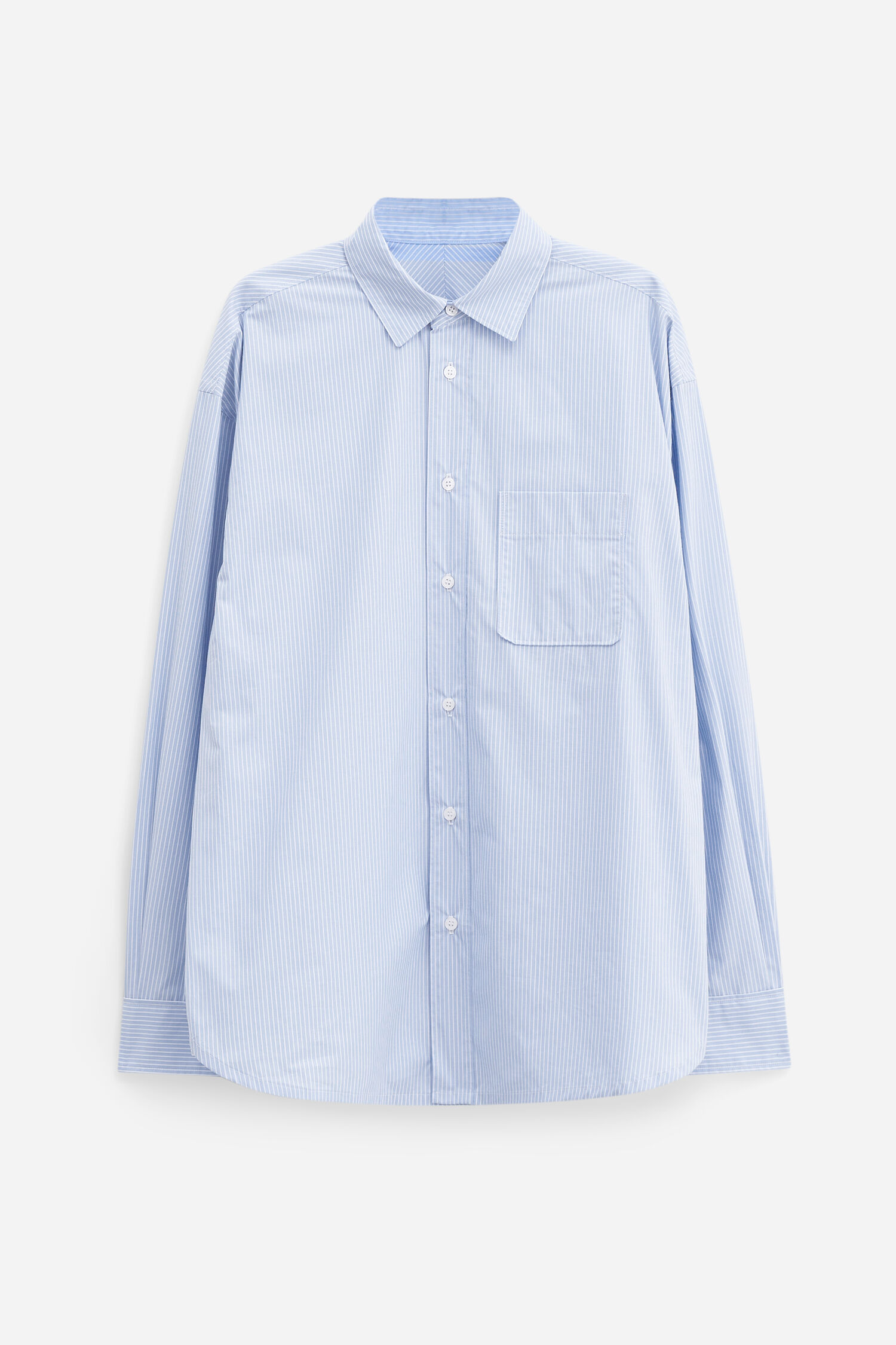 Striped Cotton Poplin Shirt