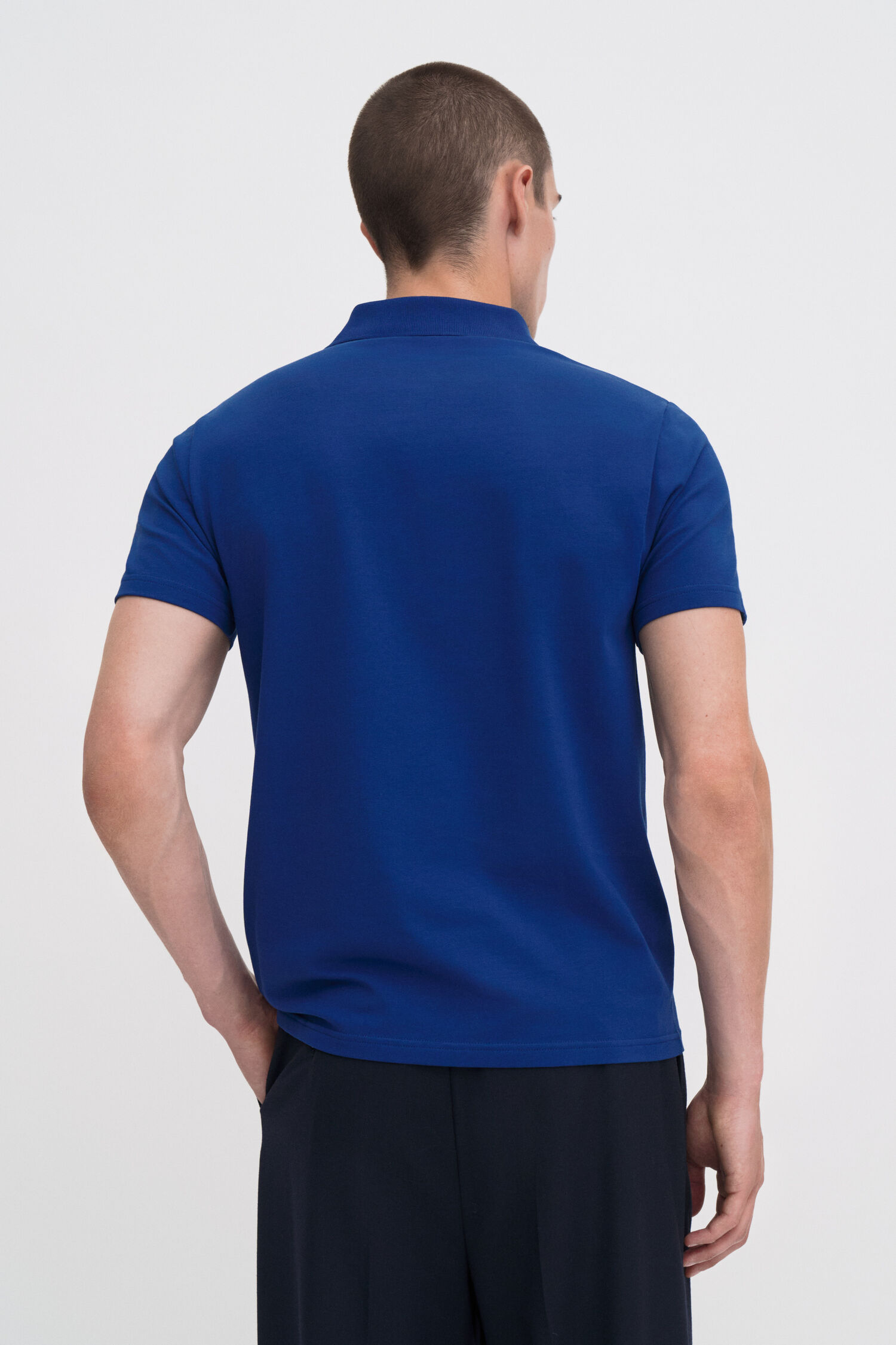 Stretch Cotton Polo T-Shirt
