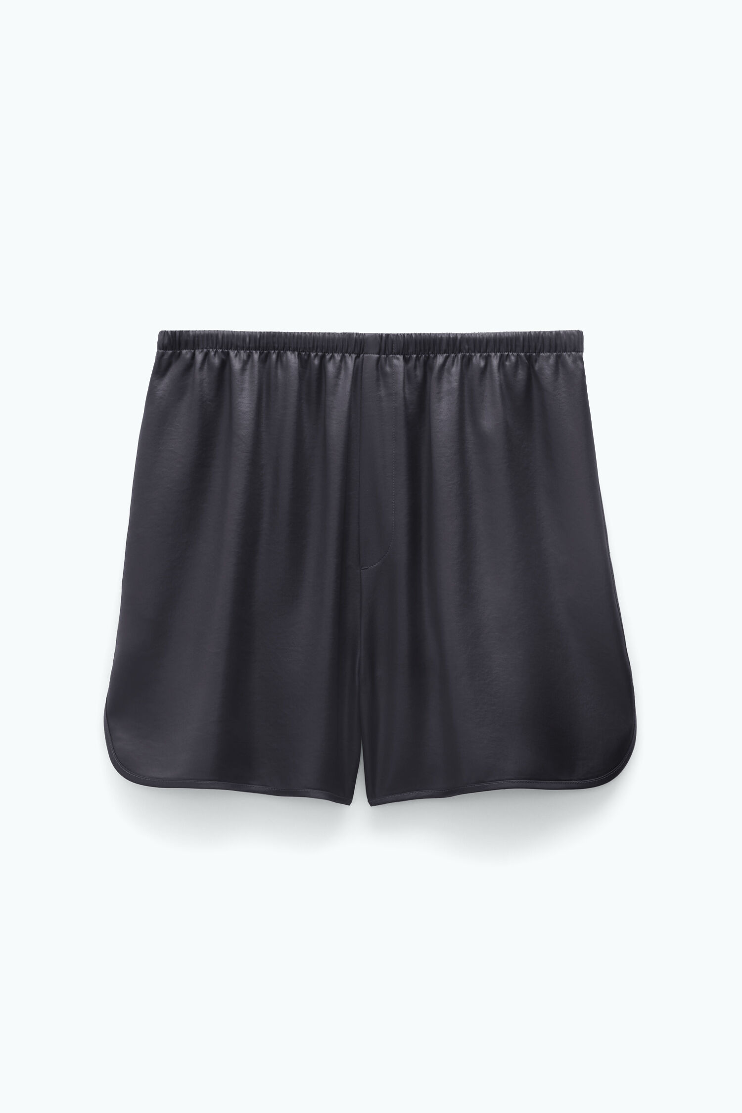 Glossy Drawstring Shorts