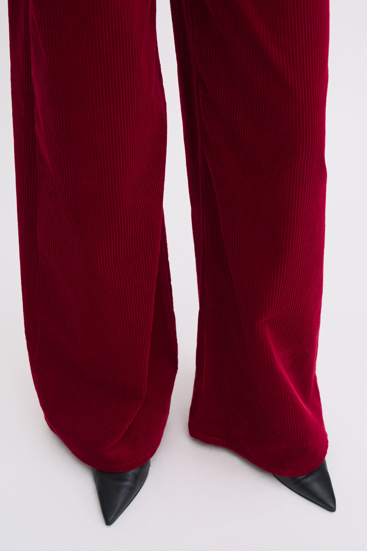 Wide Leg Corduroy Trousers