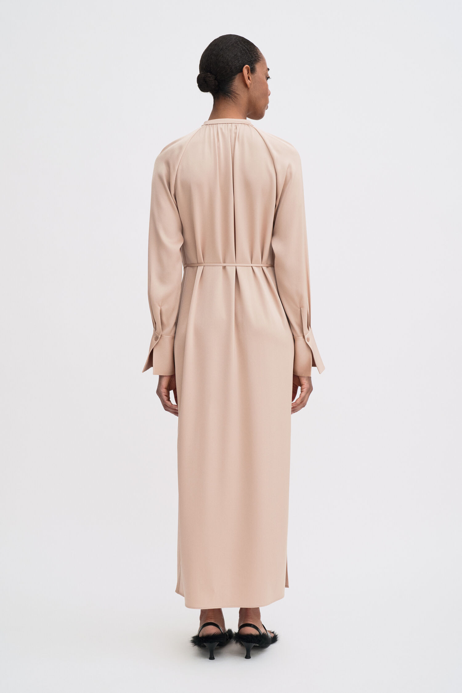 Gathered Raglan Dress